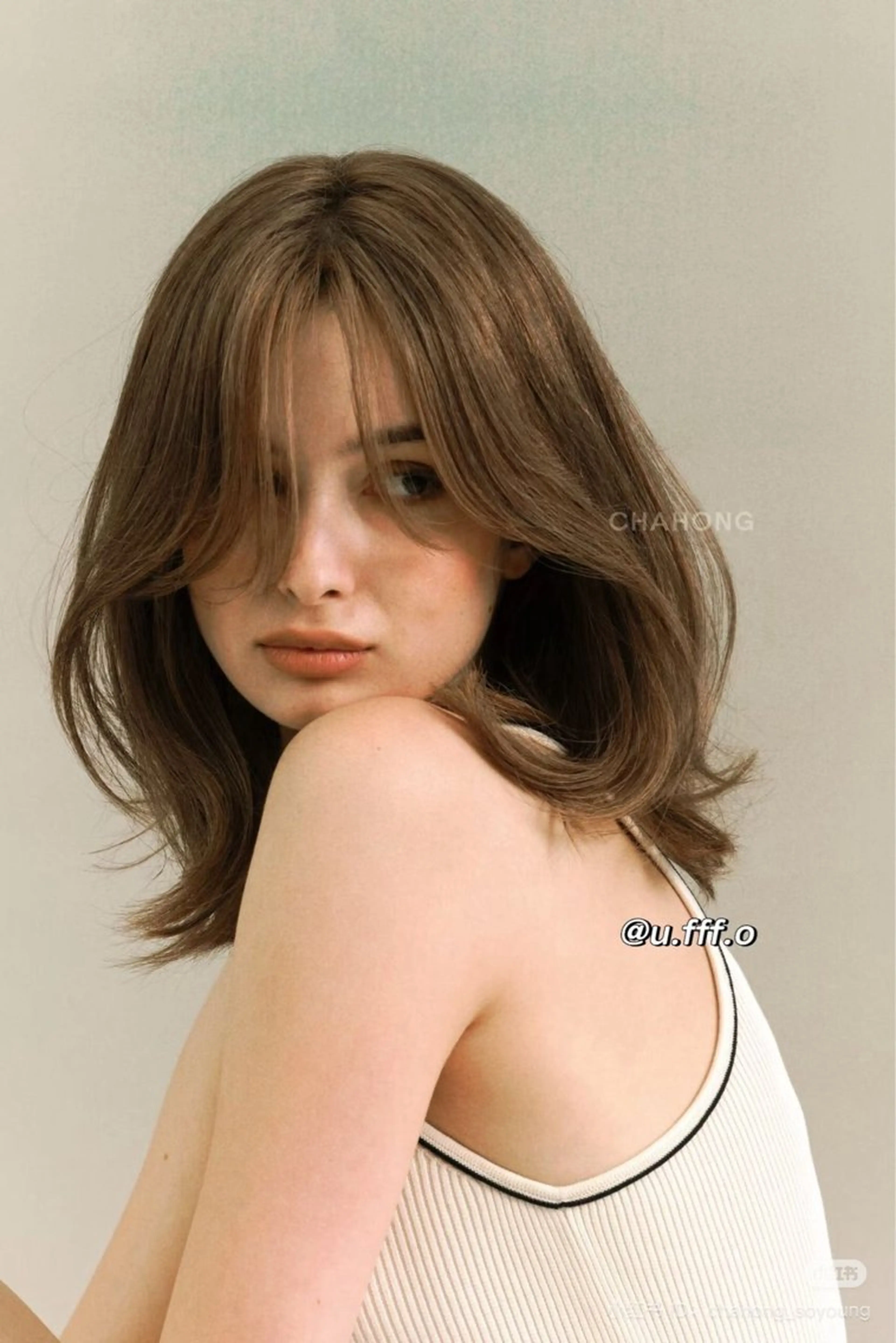 ミディアム カラー カット ヘアカラー 表参道🌿赤み消し カラー/チナツのヘアスタイル