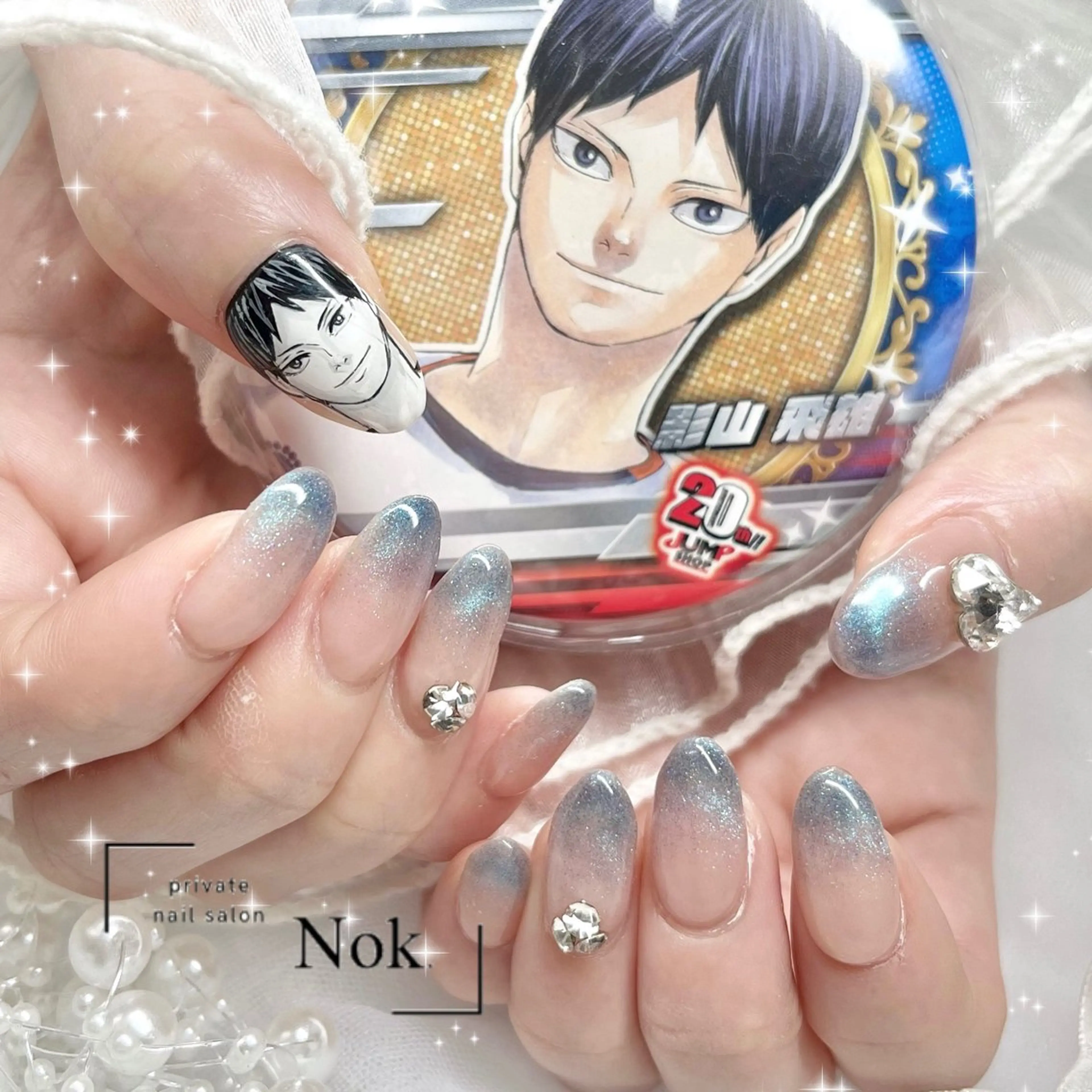 ネイル ハート ハンドネイル 池袋痛ネイル Nok. 渡辺のネイルデザイン