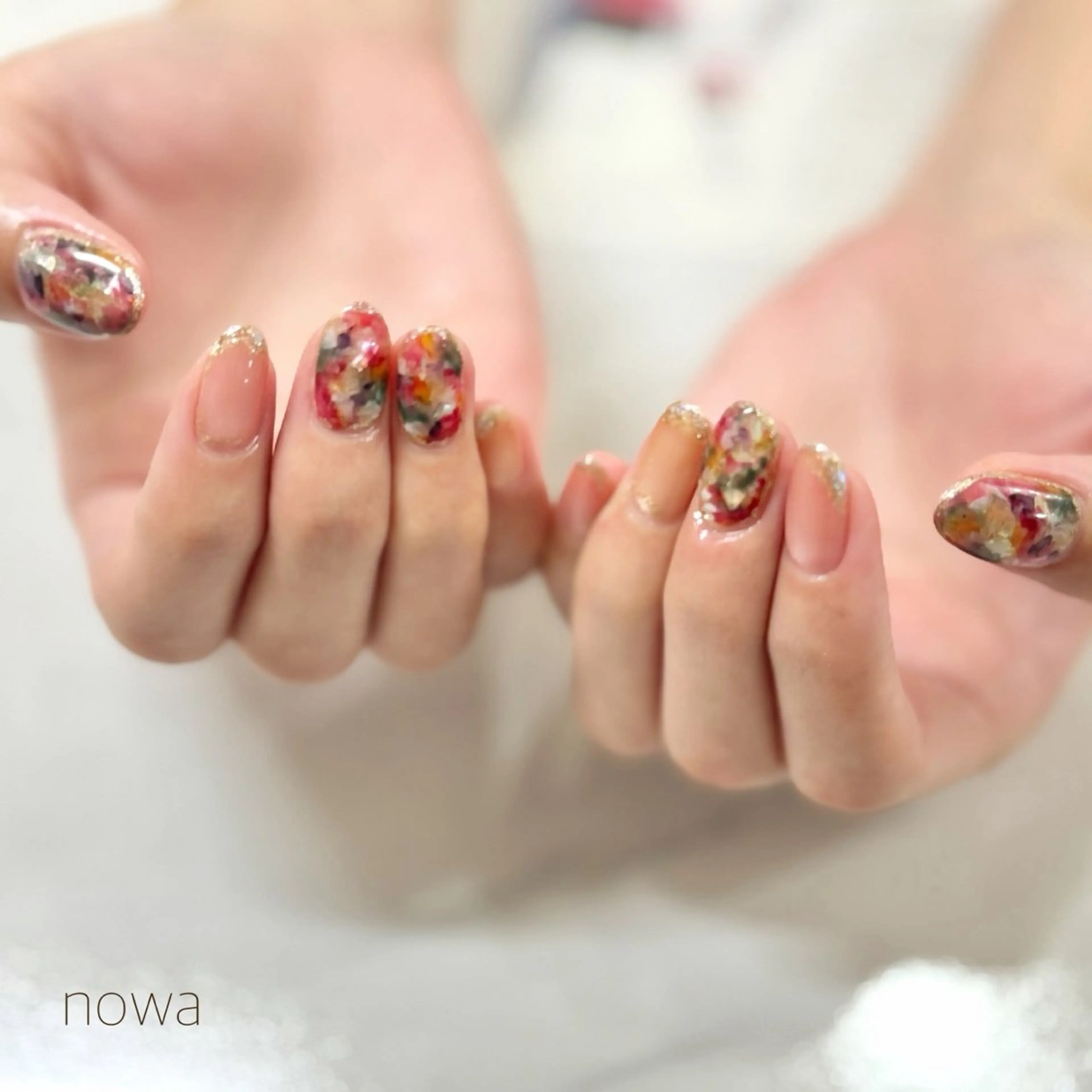 ネイル 持ち込み ニュアンスネイル ハンドネイル 【nowa】小松 宙未 Soramiのネイルデザイン
