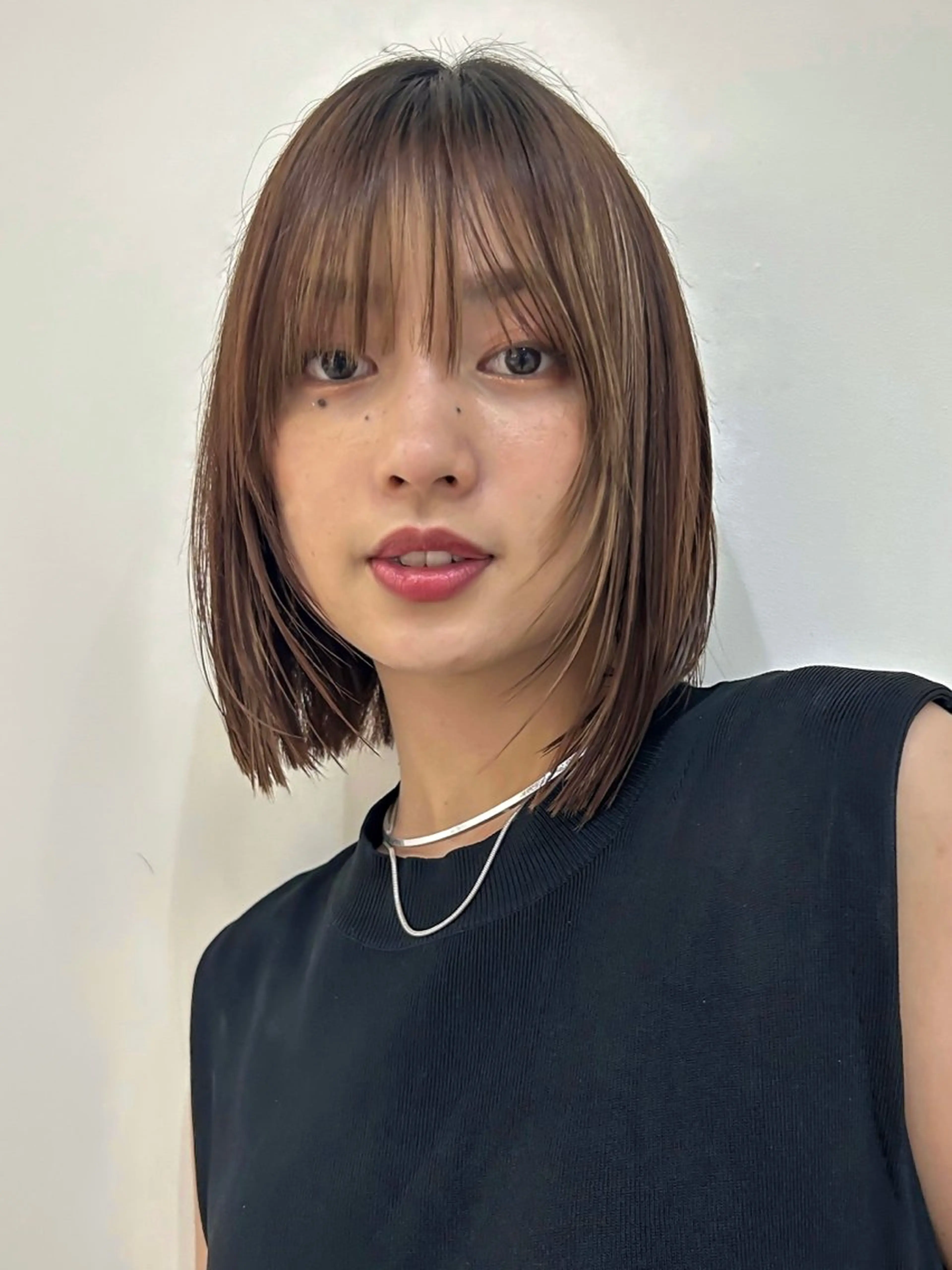 ミディアム 淡路上新庄/髪質改善 .艶カラー/野口春貴のヘアスタイル