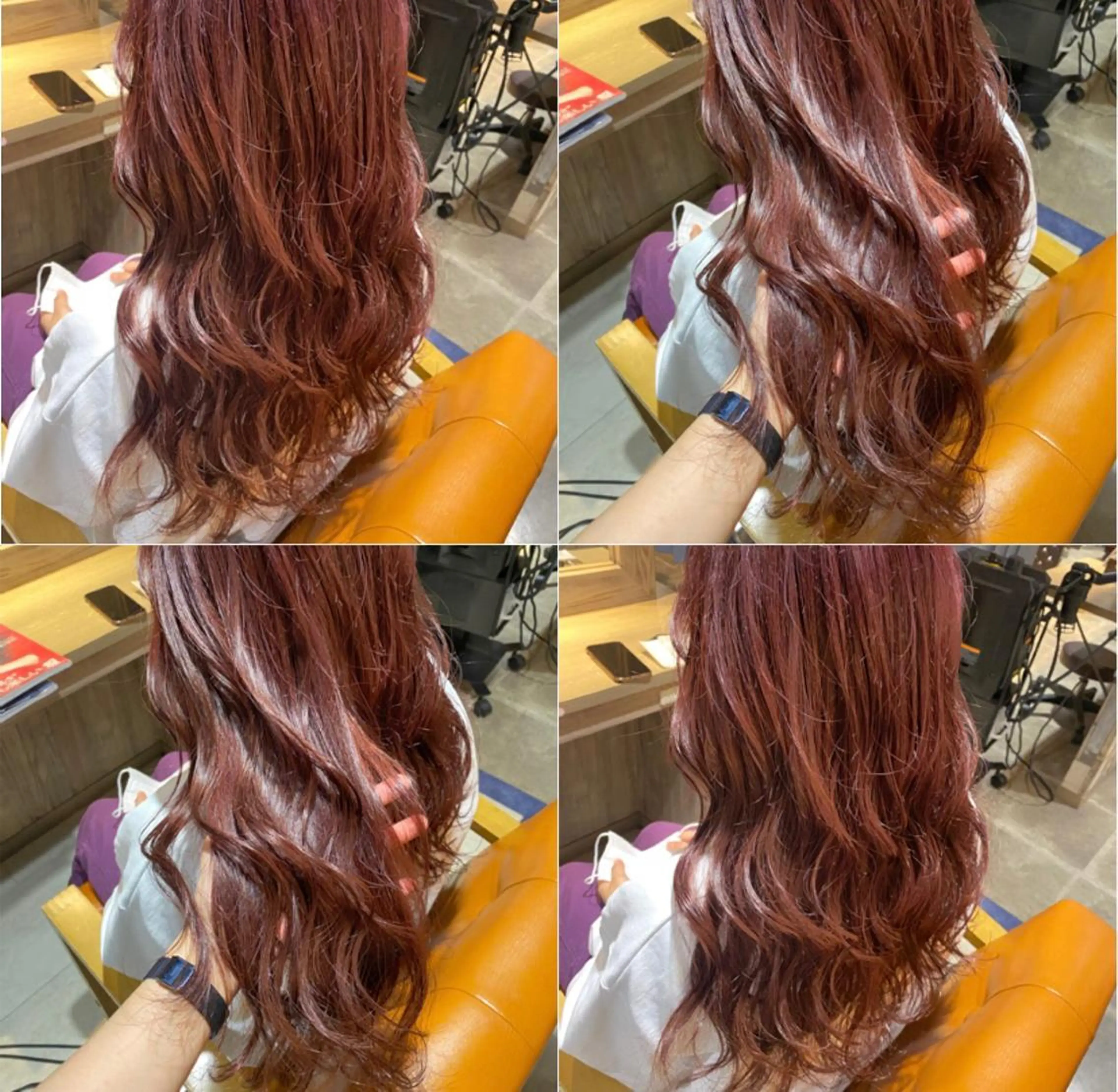 カラー ピンクカラー カット トリートメント 🐻結んで可愛い hair EMI🐻のヘアスタイル