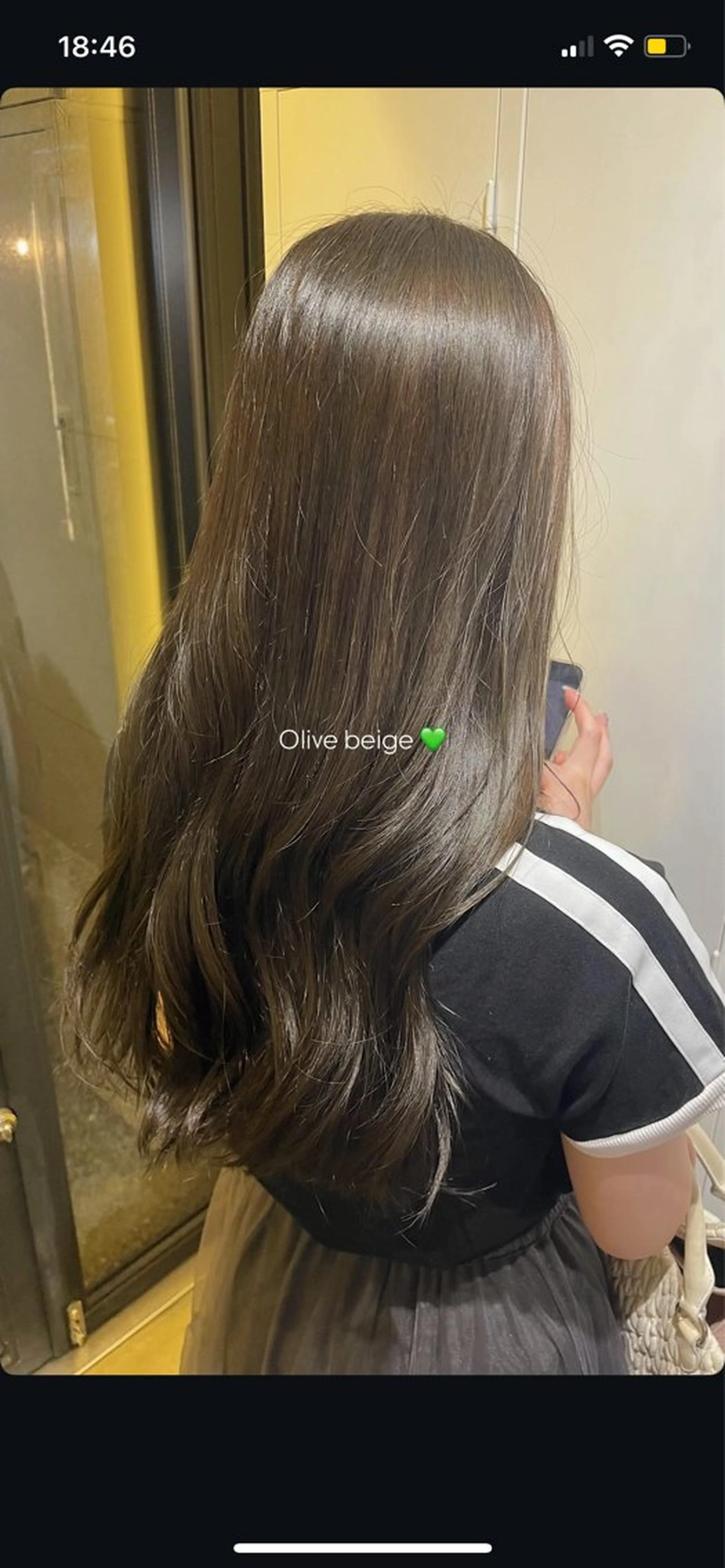 ロング カラー おくにし はなのヘアスタイル