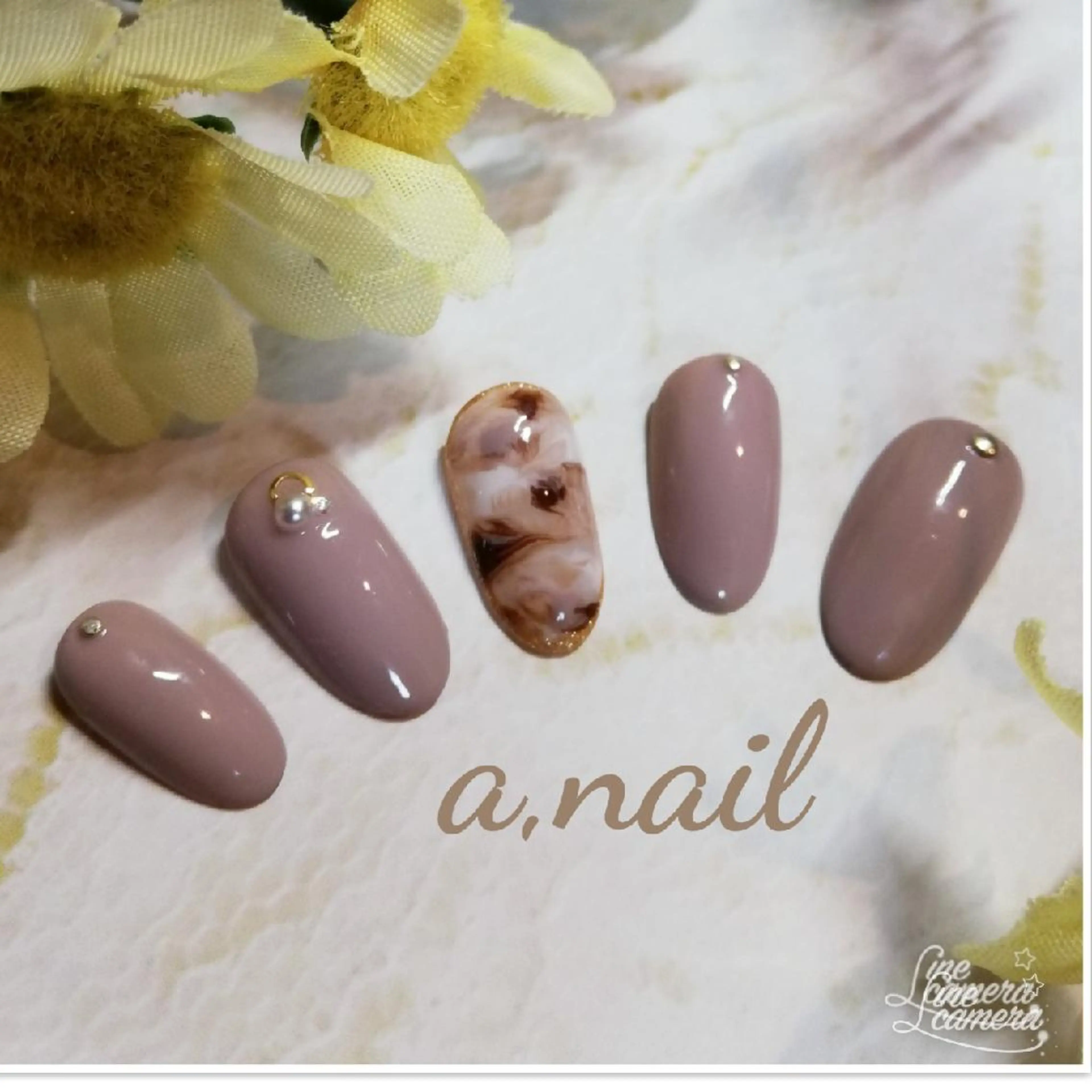 ネイル フレンチネイル 大理石ネイル(マーブル) ストーンネイル ネイルサロン エーネイルのネイルデザイン