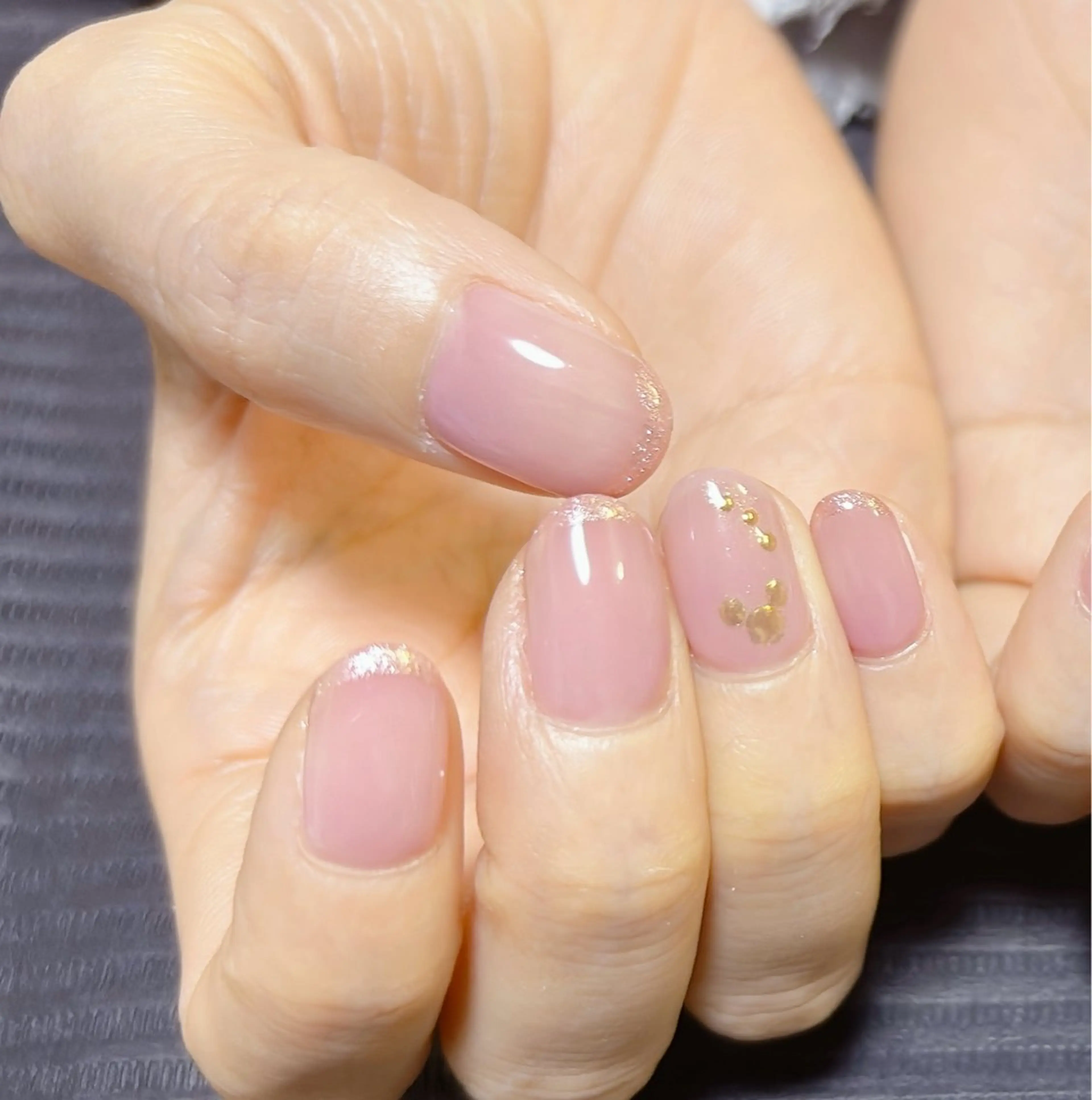 ネイル ラメ(グリッター) ミラーネイル DEE nail yumi.Iのネイルデザイン