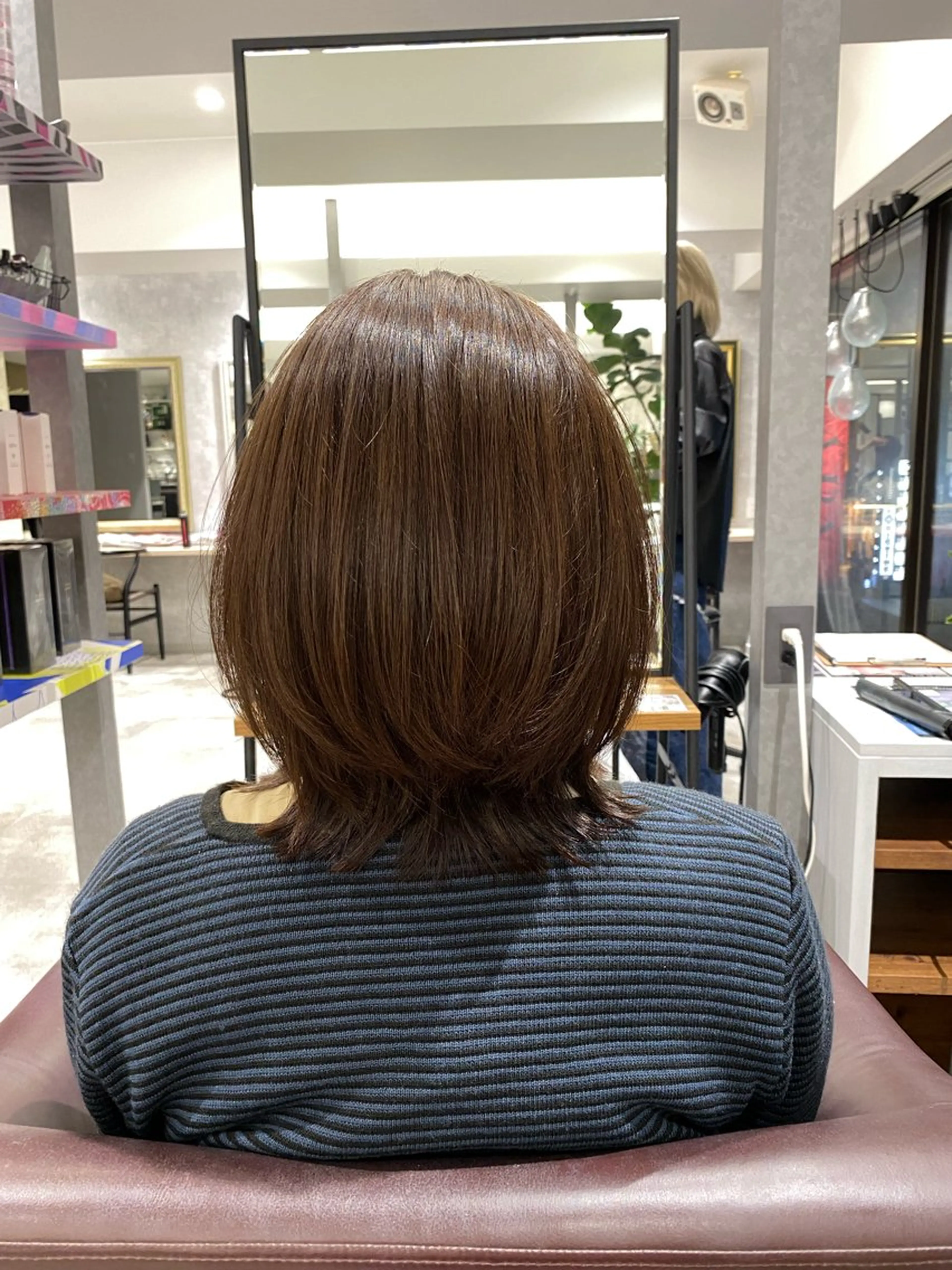 ミディアム ゅぃ /韓国風/顔周りのヘアスタイル