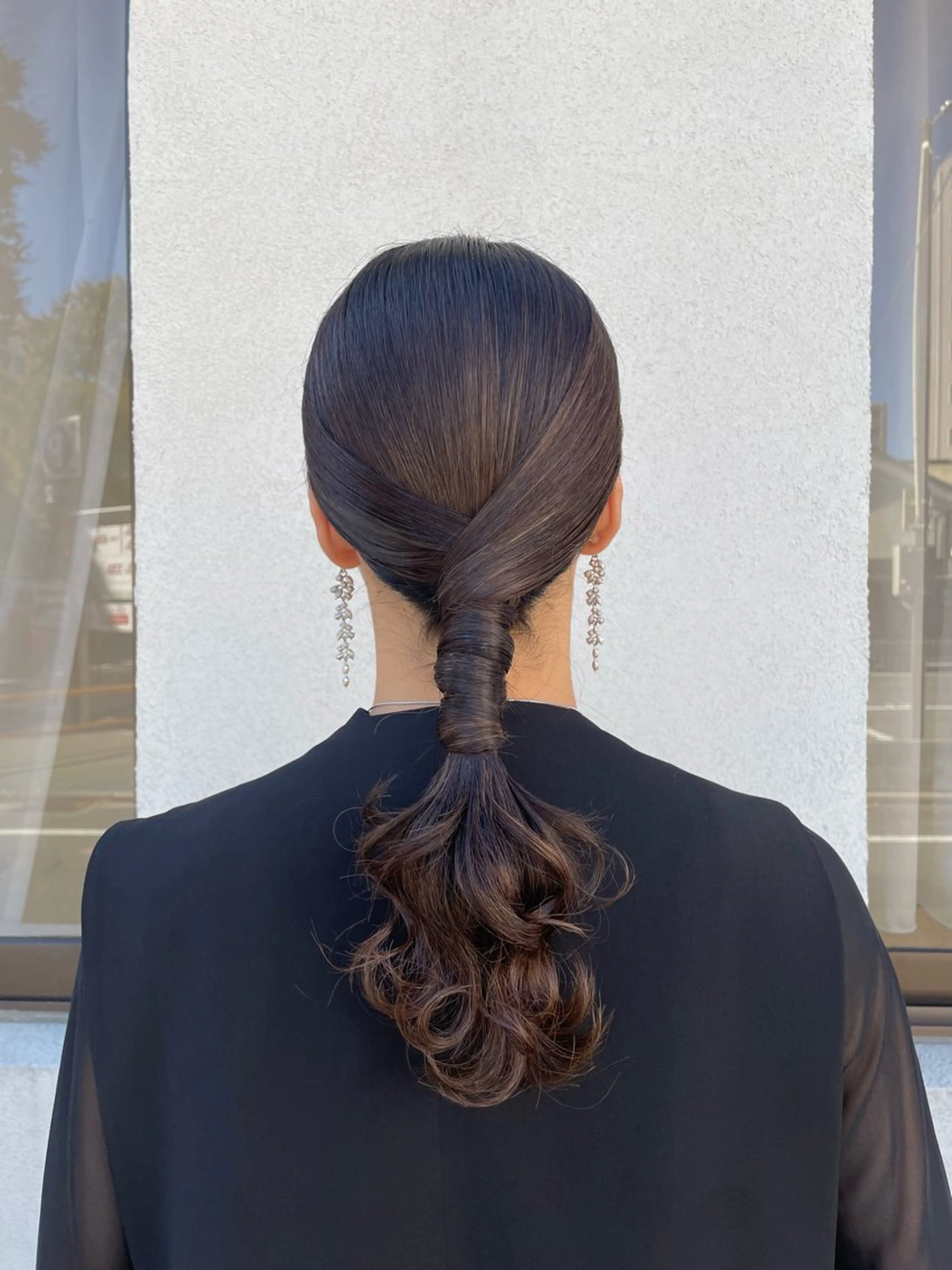 ロング ヘアアレンジ 髪質改善 韓国風ヘア 縮毛矯正 トリートメント ヘアセット ひ な た⌇ elto 四条烏丸のヘアスタイル