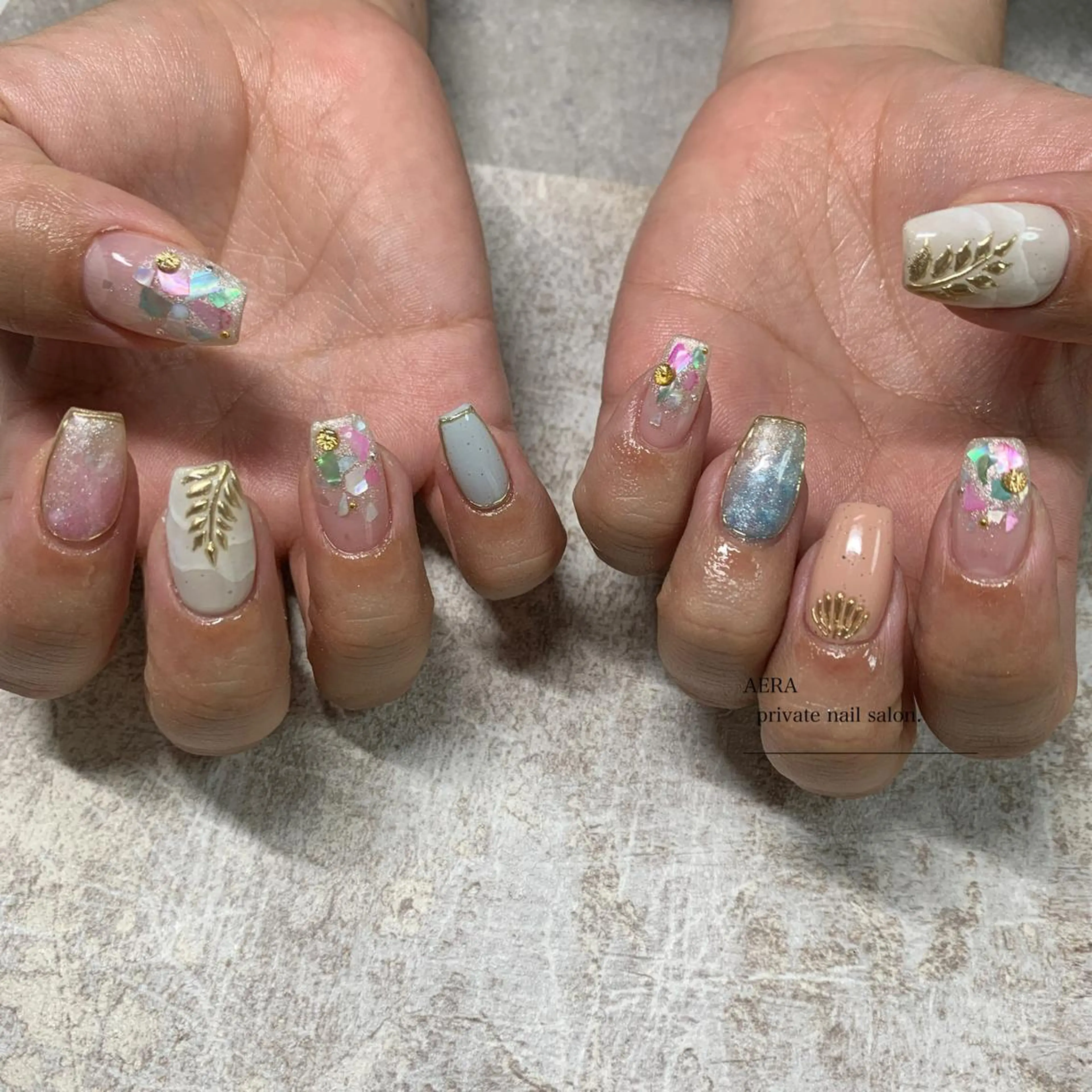 ネイル AERA nail shino🐱⸝꙳のネイルデザイン