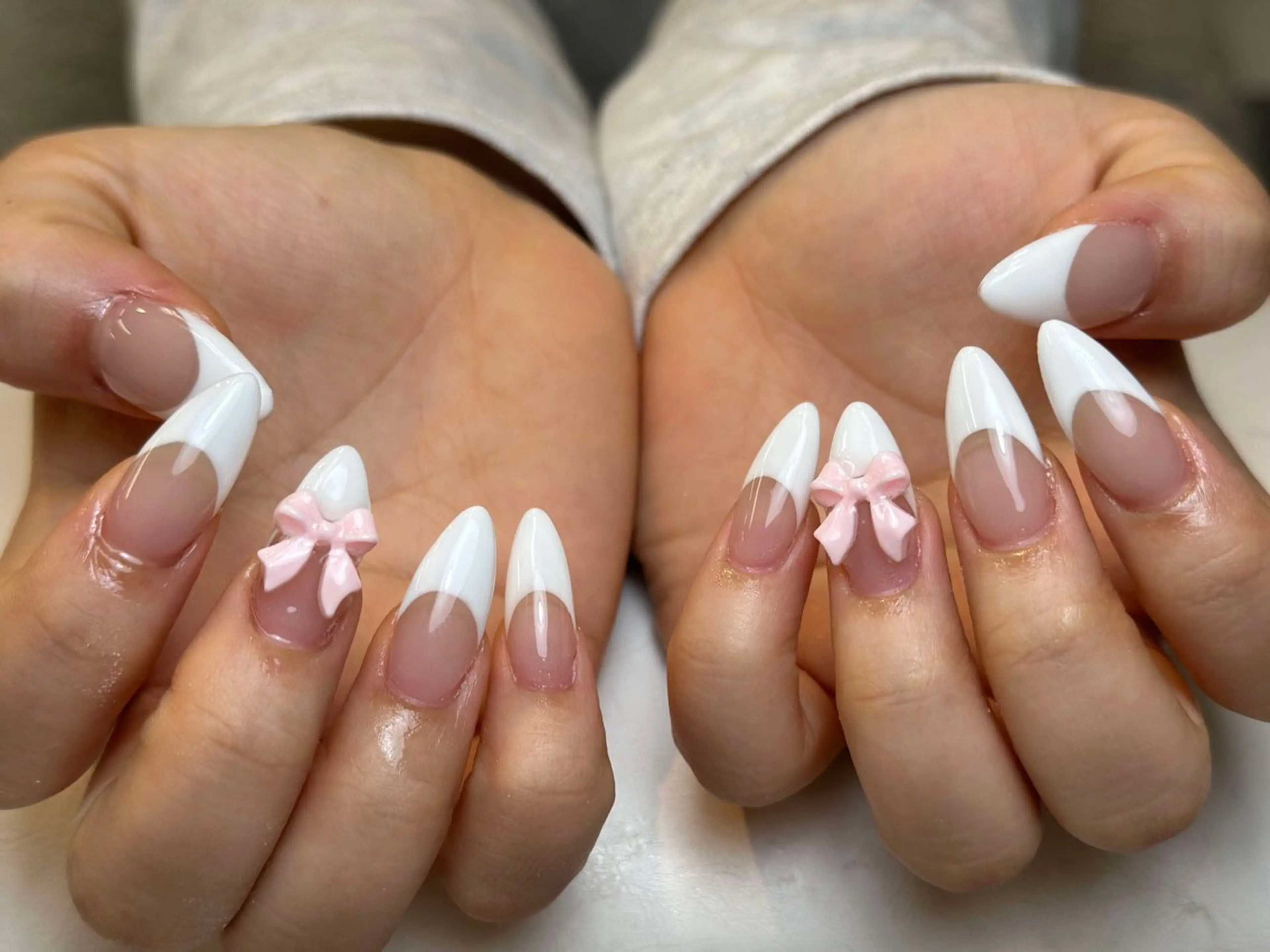 ネイル アートネイル フレンチネイル ジェルネイル ニュアンスネイル オフィスネイル Nie Nail Shinokuboのネイルデザイン