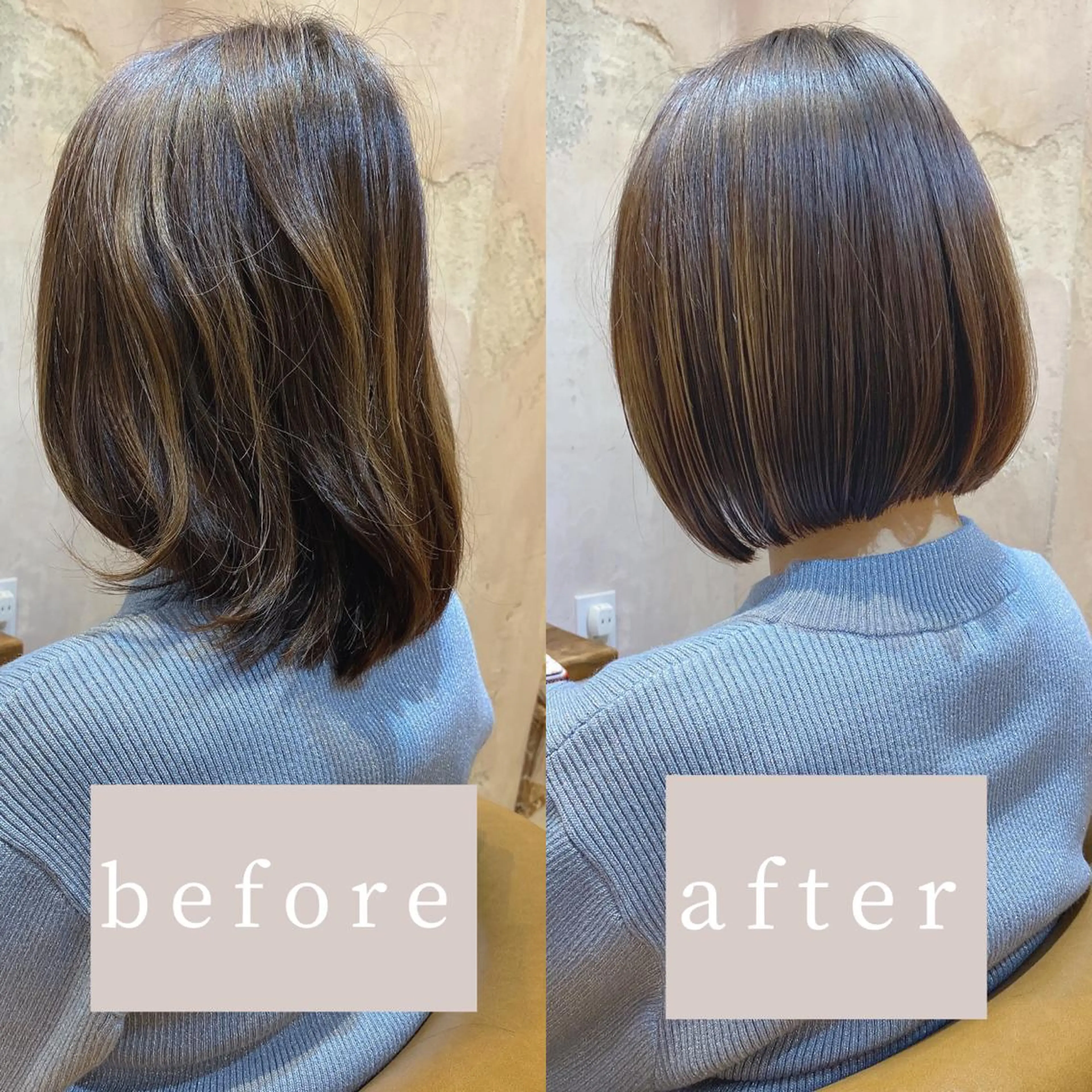 ショート カラー ボブ カット 縮毛矯正 トリートメント ツヤ髪になりたい方へ 🩷柴田知亜希のヘアスタイル