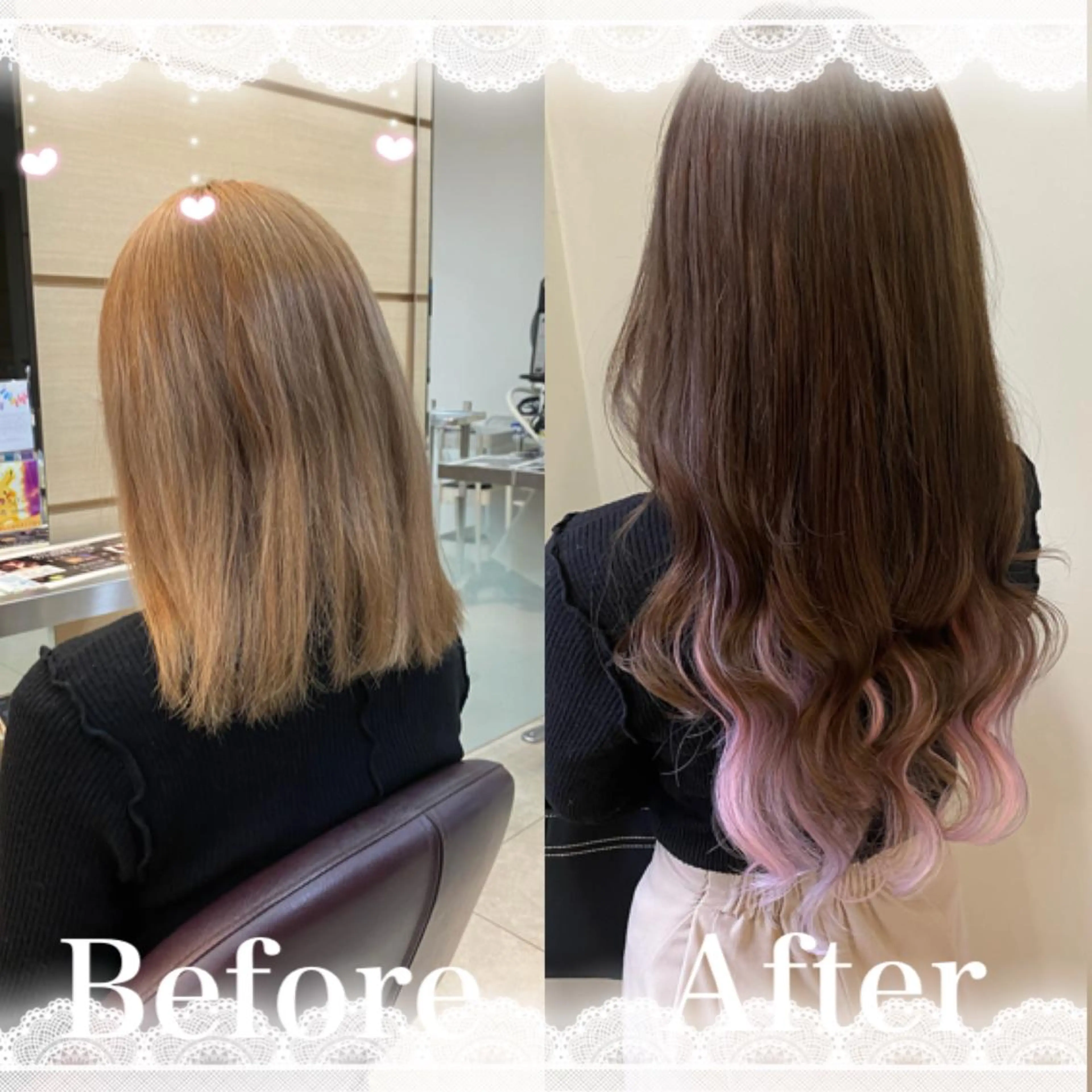 セミロング すみす🎀ヘアメ/ 艶カラー/エクステのヘアスタイル