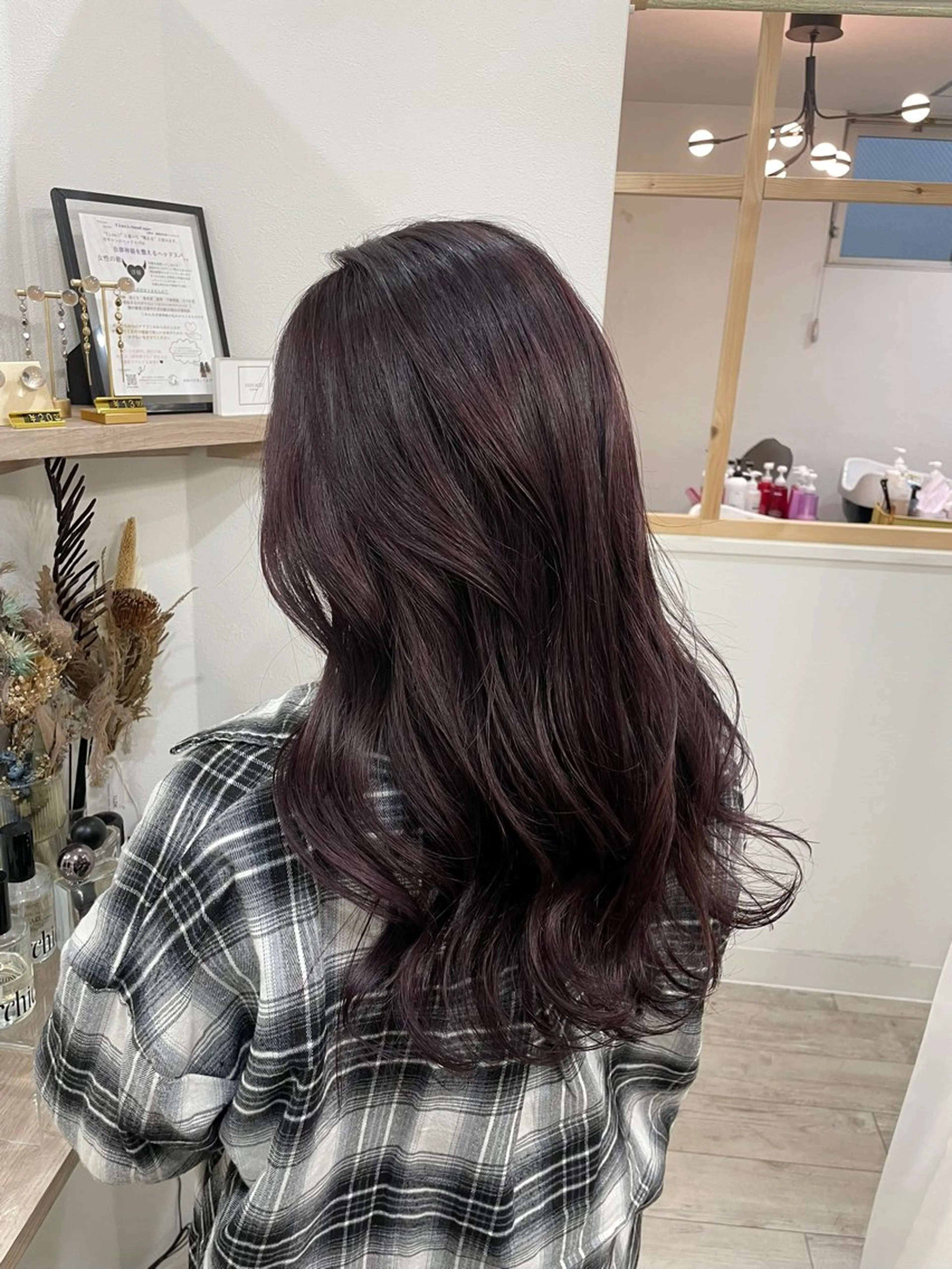 ロング カラー ラベンダーカラー レイヤーカット カット ヘアカラー トリートメント 韓国ヘア🇰🇷 FUMINAのヘアスタイル