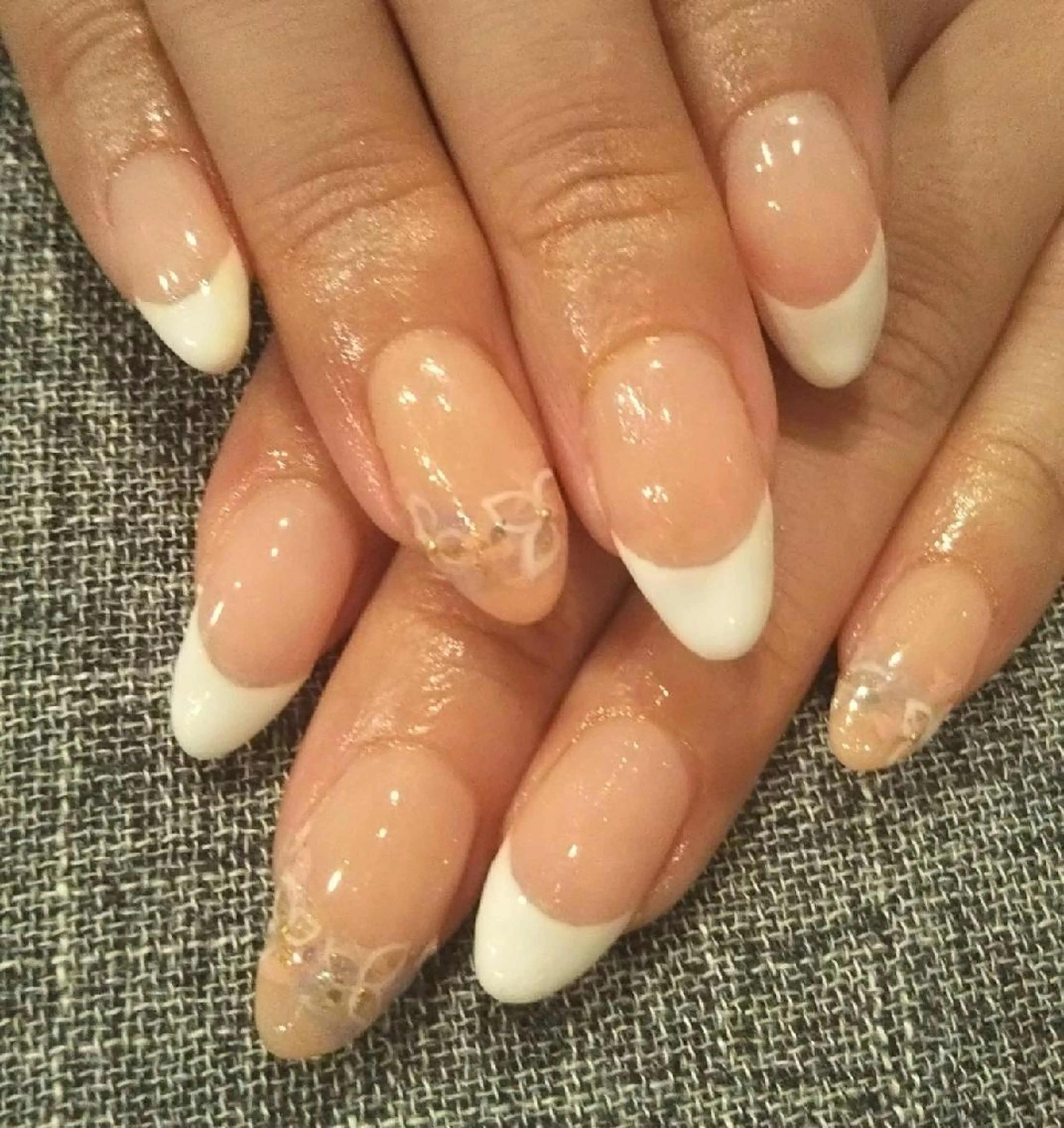 ネイル フレンチネイル シンプルネイル ハンドネイル private salon mieのネイルデザイン