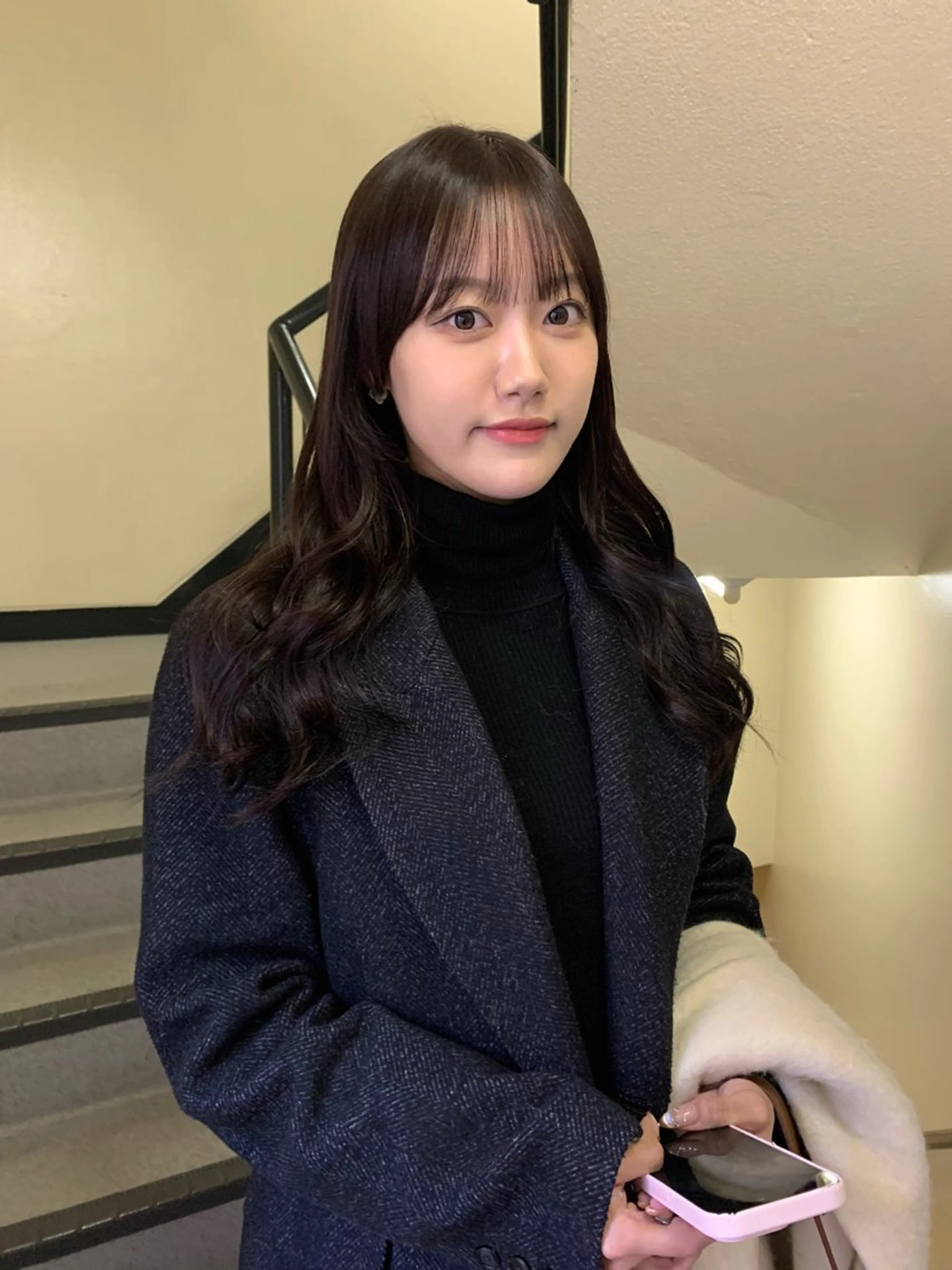 ロング カラー レイヤーカット カット ヘアカラー riho🪻暗髪/ 色持ちがいいカラーのヘアスタイル