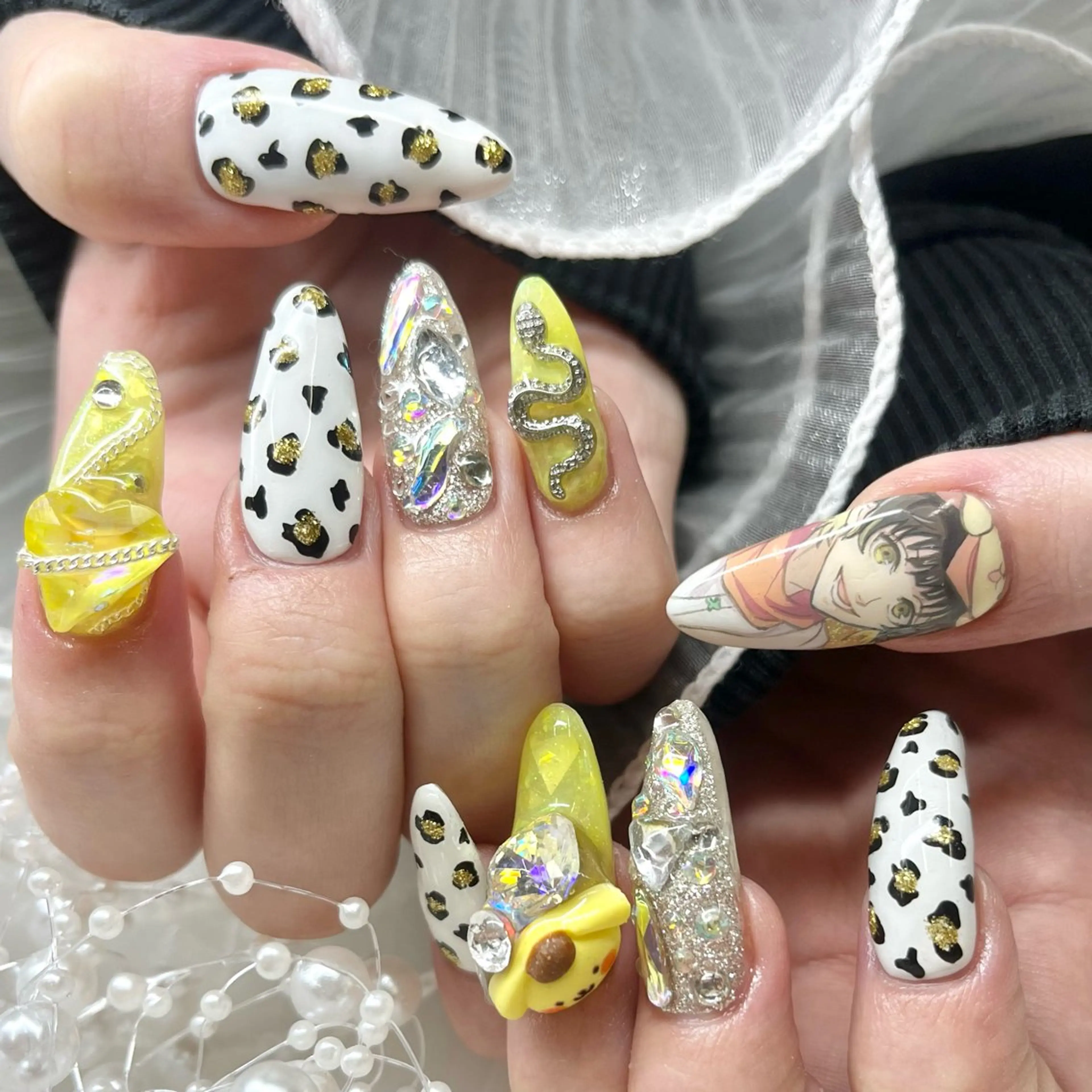 ネイル ハート 持ち込み ハンドネイル 池袋痛ネイル Nok. 渡辺のネイルデザイン