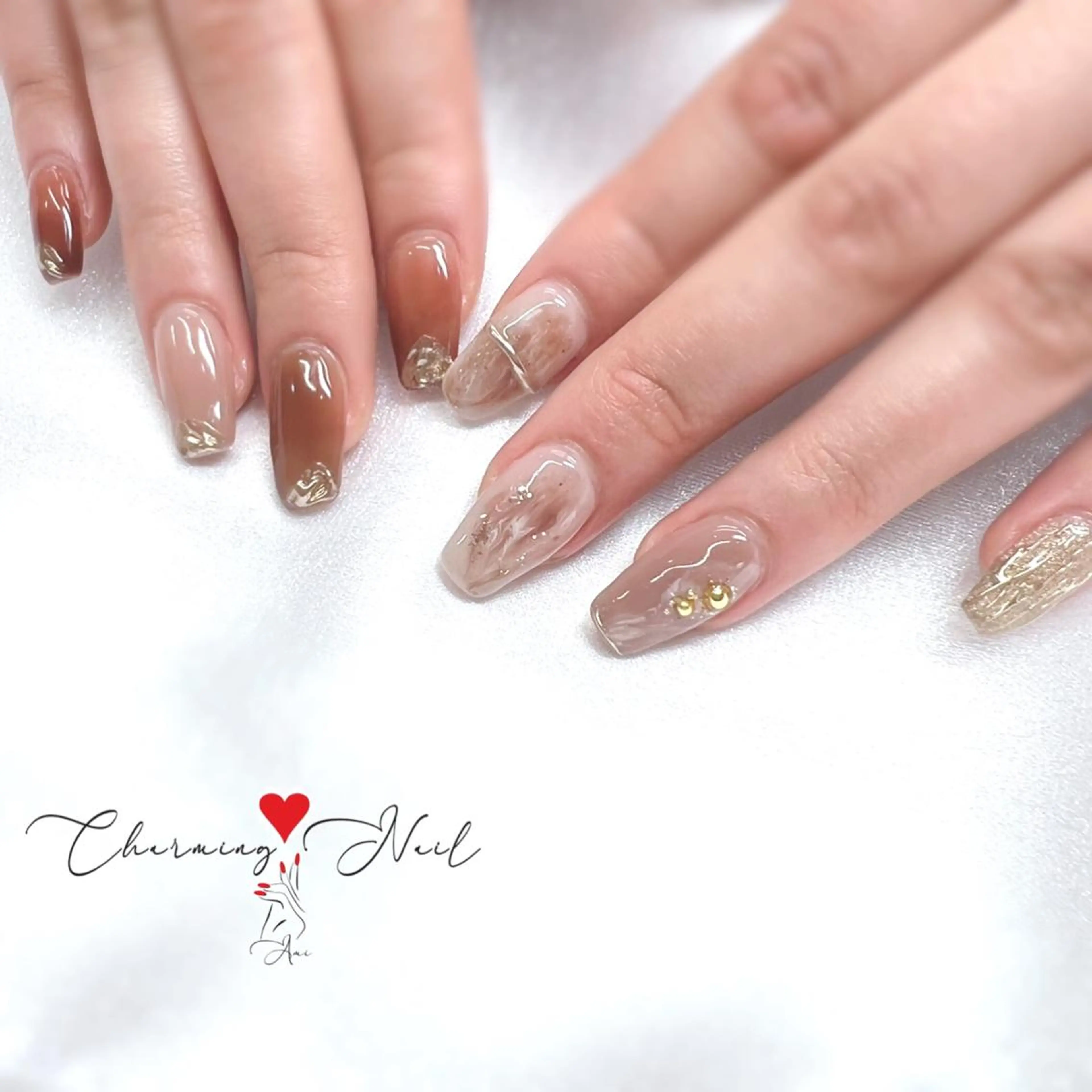 ネイル ラメ(グリッター) ミラーネイル 持ち込み ニュアンスネイル ハンドネイル Charming❤️Nail所属・Nailist Amiのその他イメージ