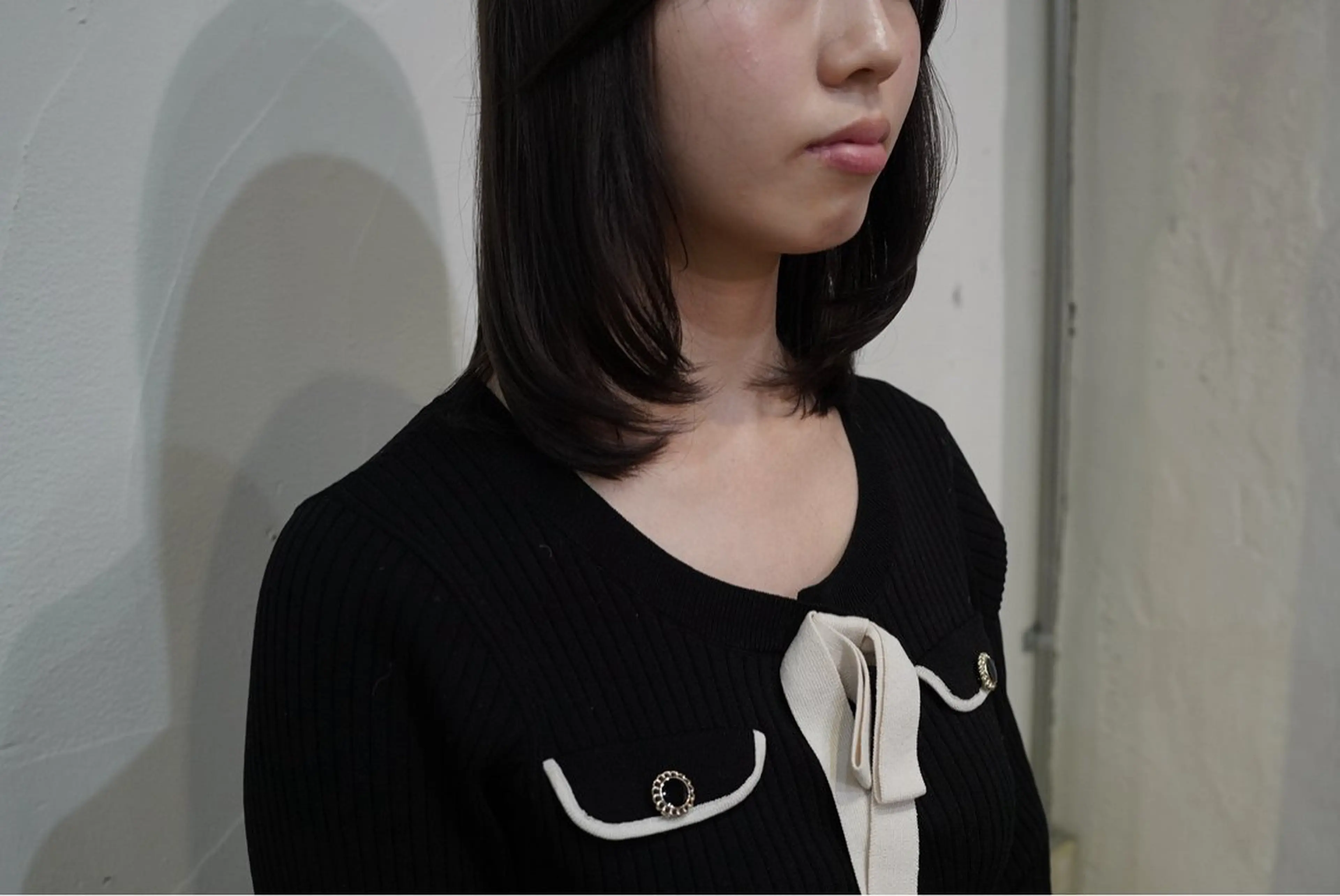 ミディアム ミディアムレイヤー レイヤーカット 小顔ショート/透明感 カラー/チサトのヘアスタイル