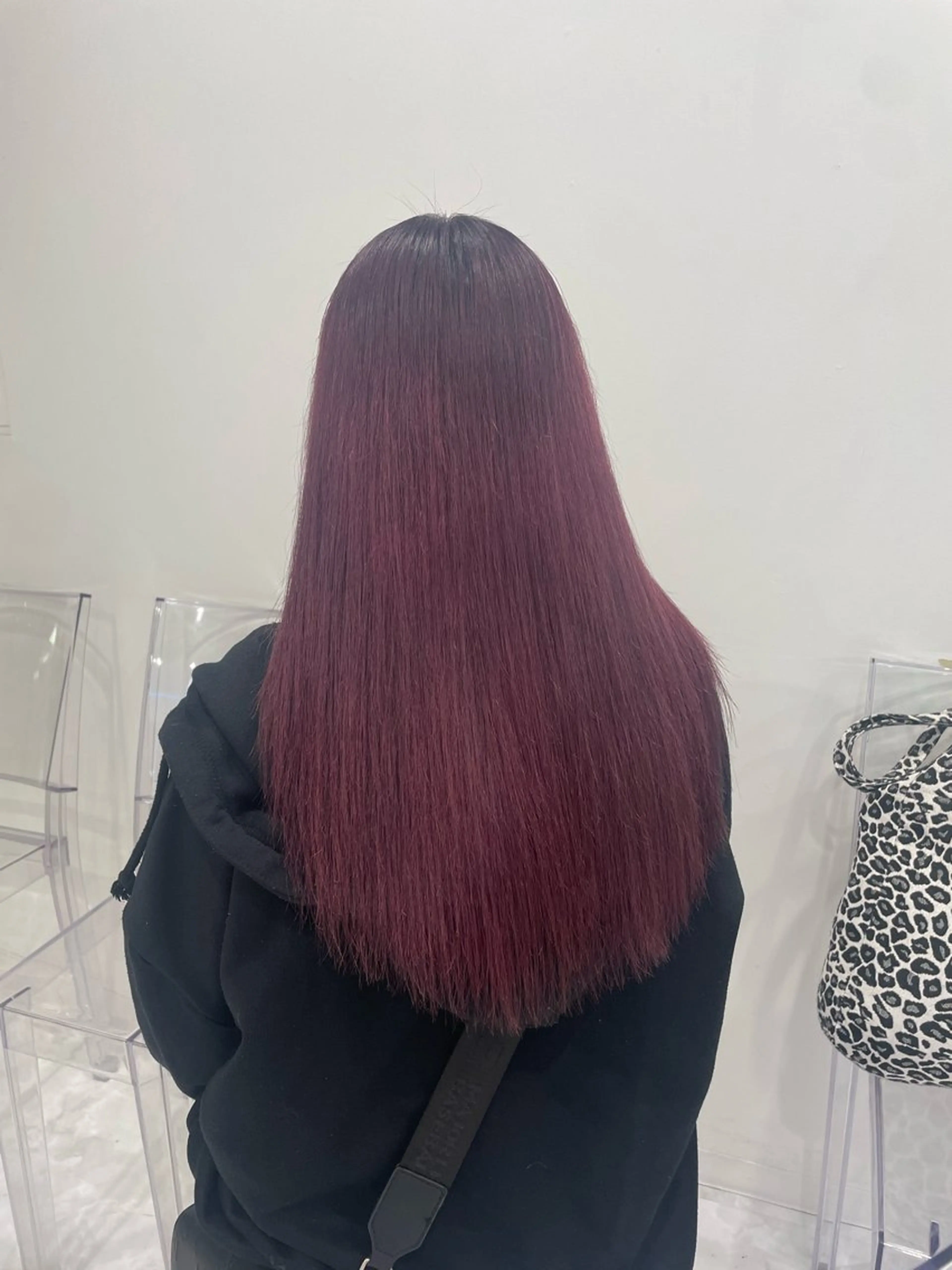 ロング カラー ヘアカラー トリートメント ヘッドスパ ヘアセット 韓国風艶髪🎀 暖色カラー🤍のヘアスタイル