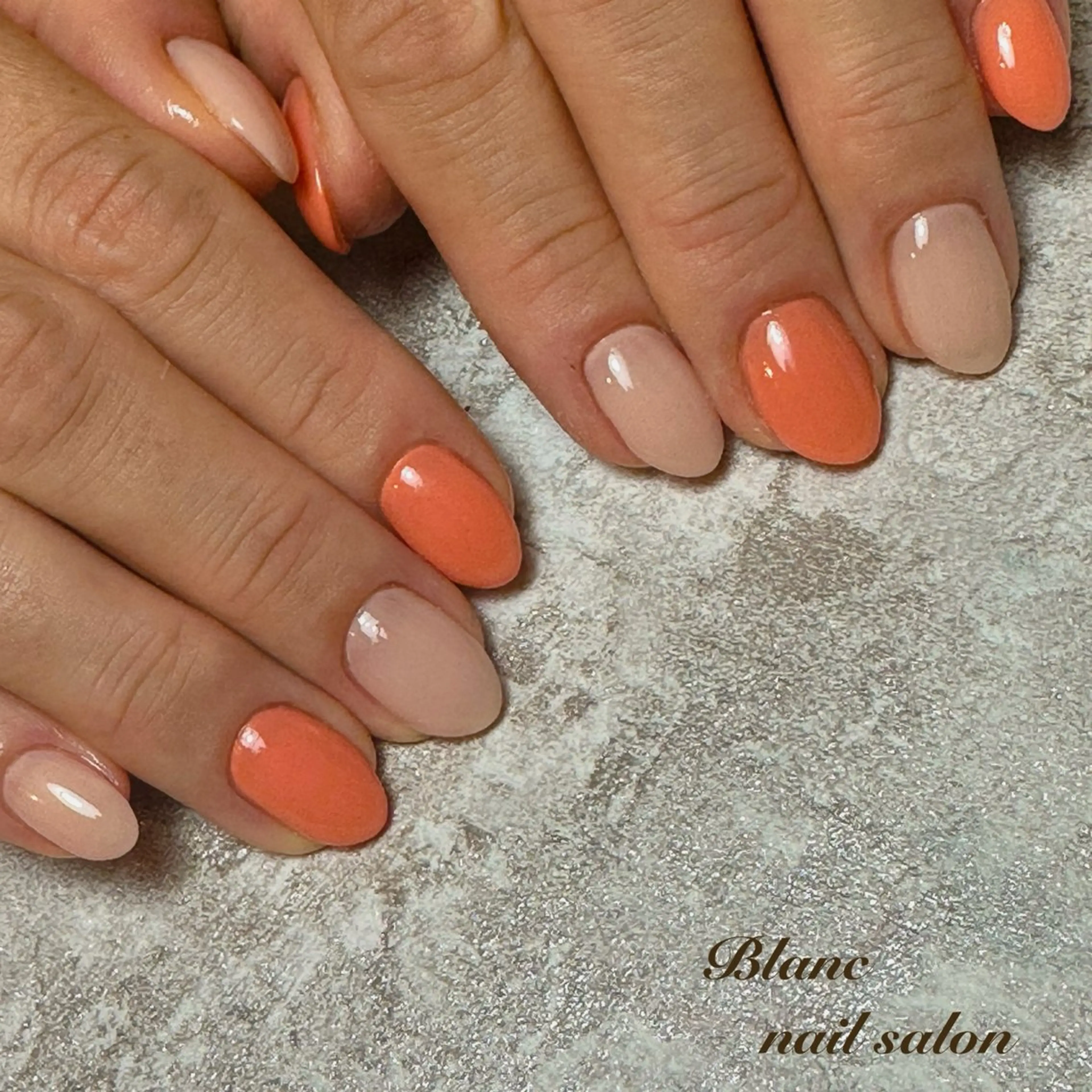 ネイル ワンカラーネイル シンプルネイル Blanc ブランのネイルデザイン