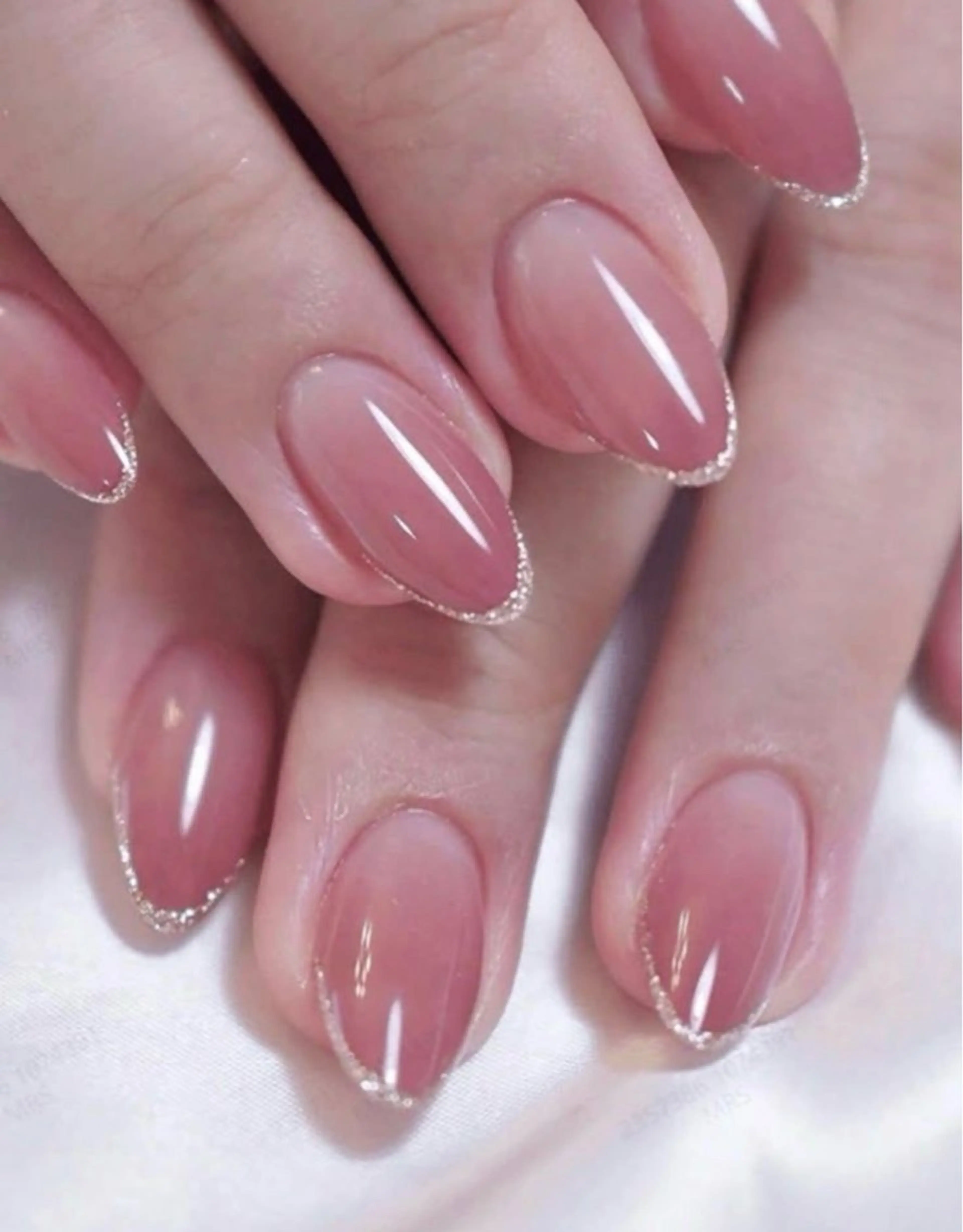 ネイル フレンチネイル グラデーション Sora Nail Honastugiのネイルデザイン
