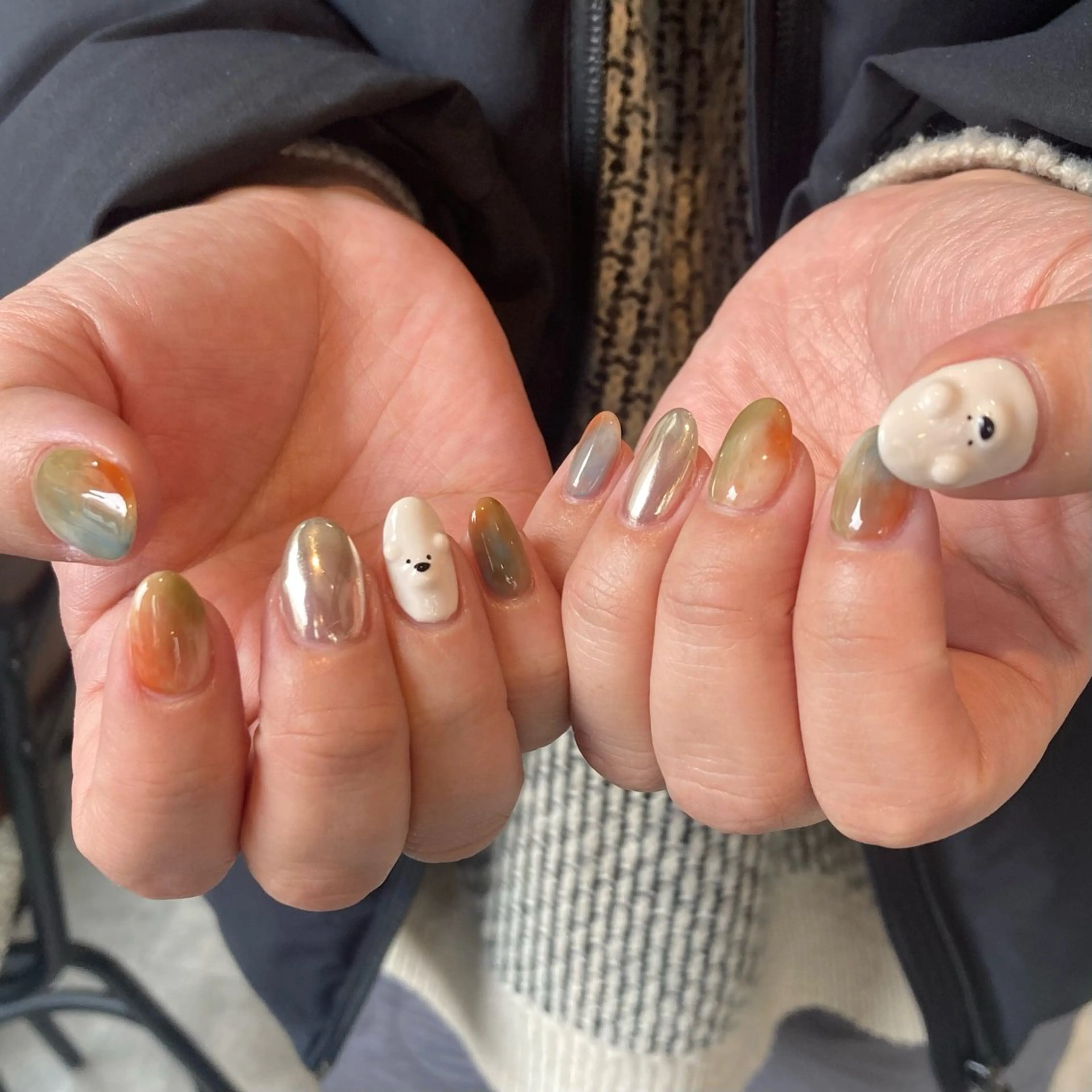 ネイル ミラーネイル ハンドネイル shio ♡ GW空きありのネイルデザイン