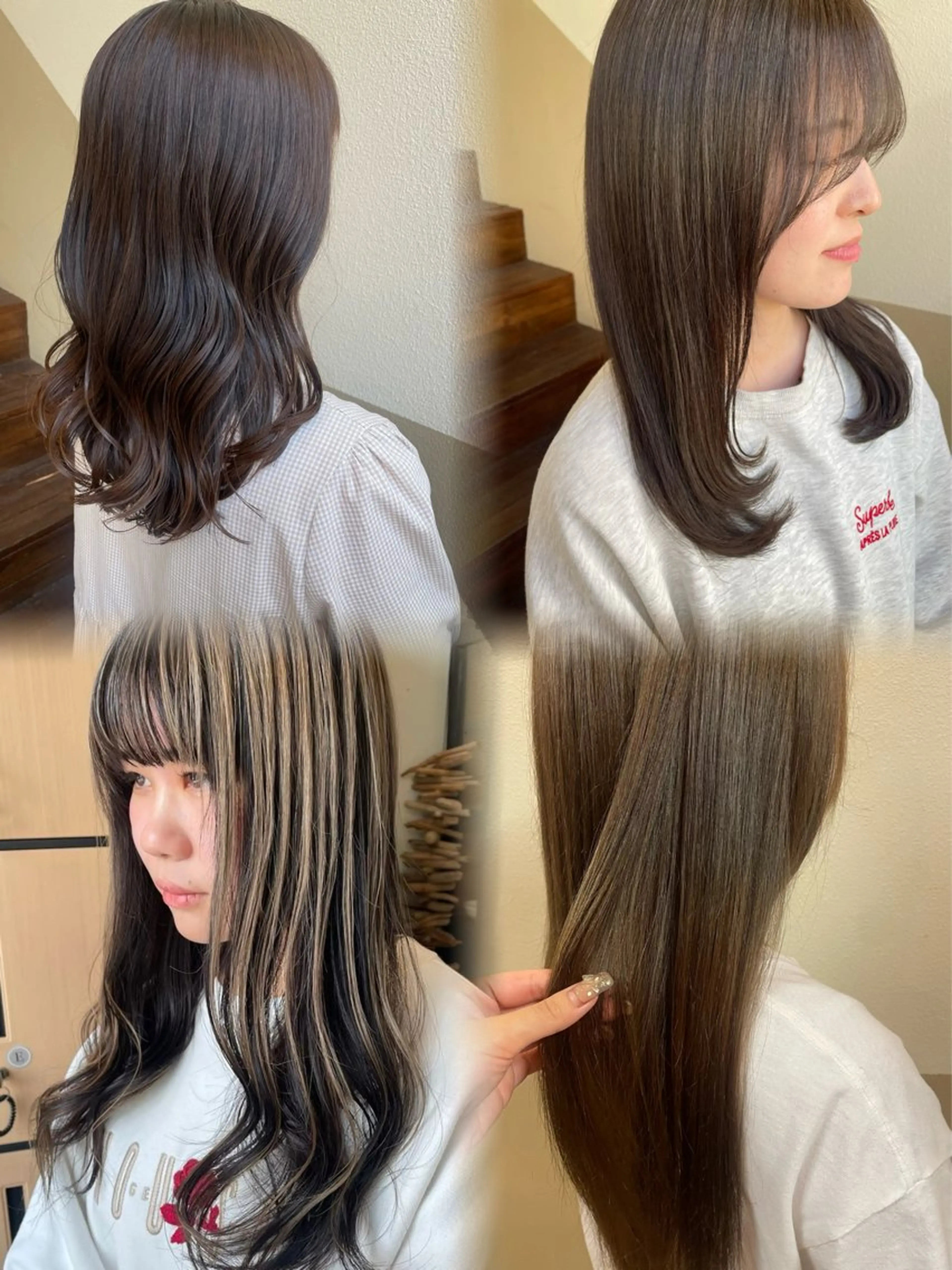 カラー 透明感カラー ツヤ感カラー✨/ 顔周りカット西川絢音のヘアスタイル