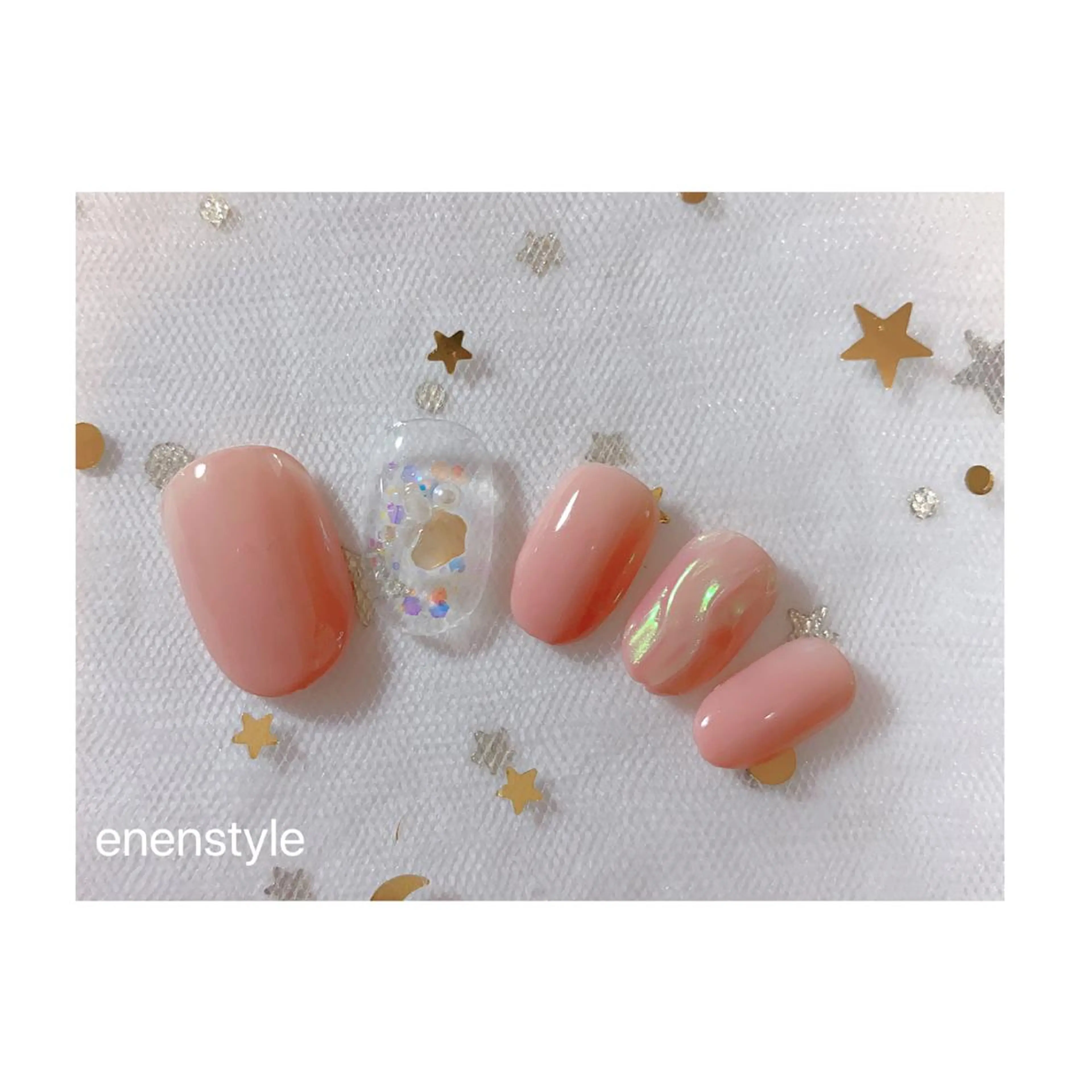 ショート ネイル ジェルネイル ニュアンスネイル オフィスネイル ワンカラーネイル パラジェル ハンドネイル 👑enen style👑のネイルデザイン