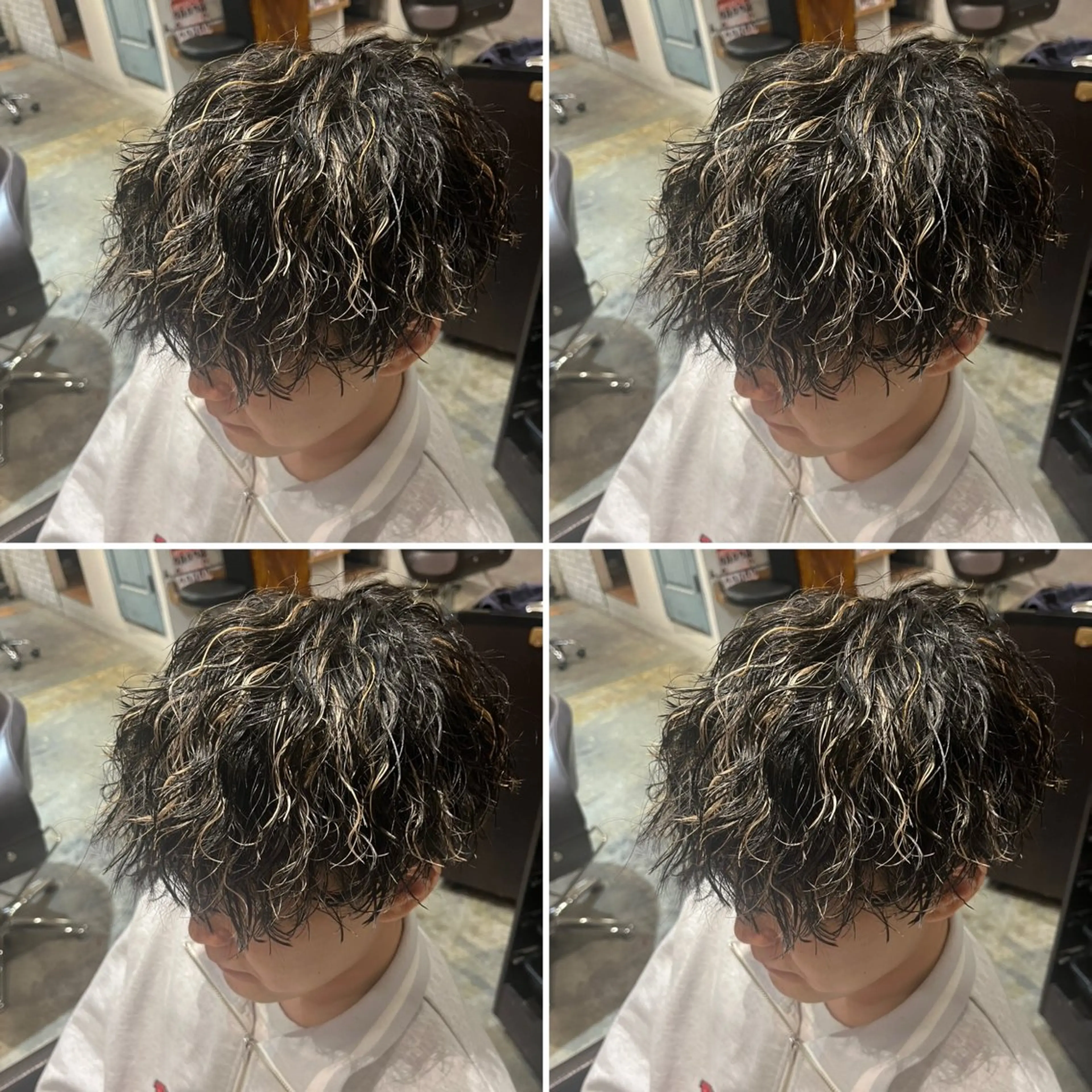 パーマ メンズ カット パーマ トリートメント ヘアセット 💈メンズパーマ特化 店長望月謙二郎💈のヘアスタイル