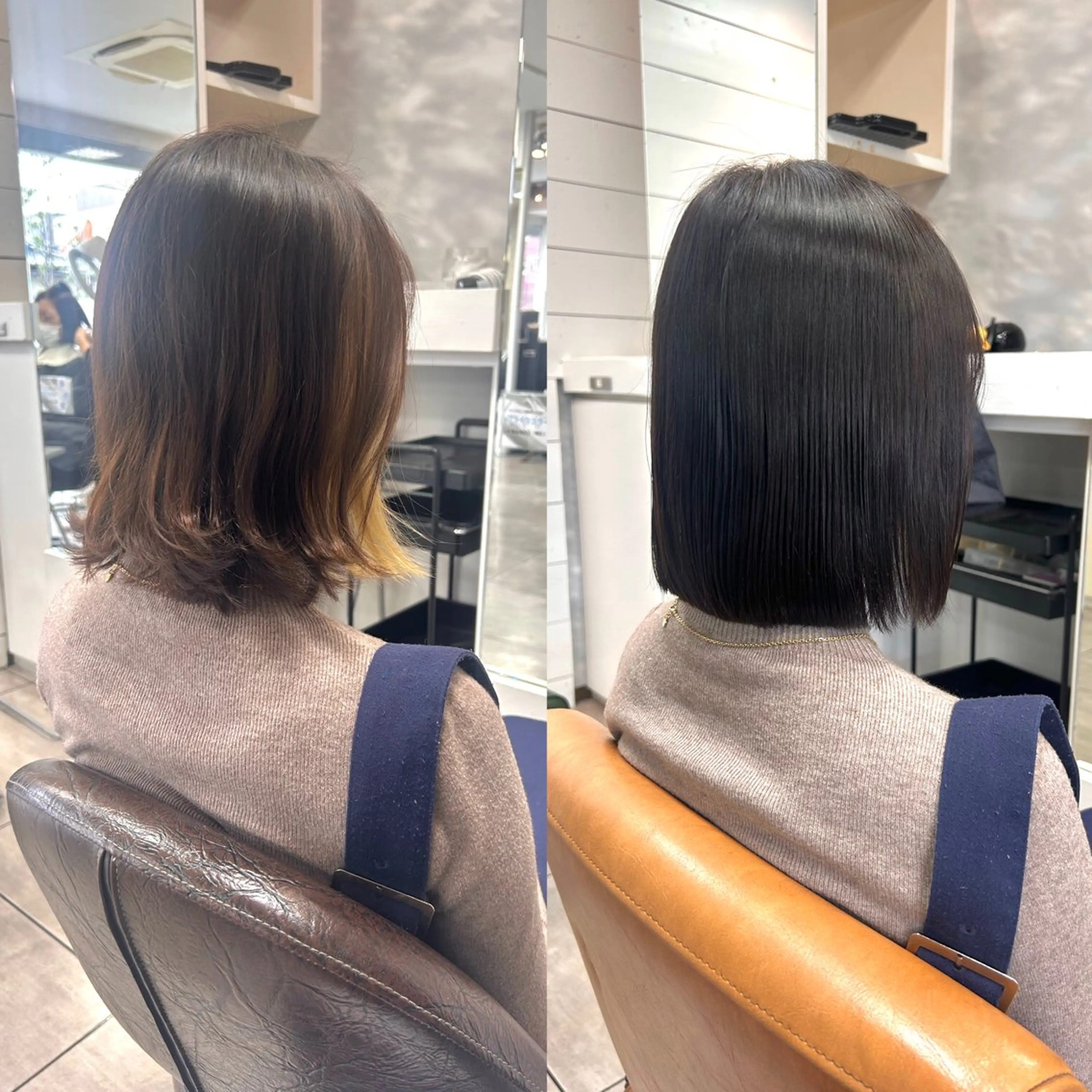 ショート カラー パーマ ヘアアレンジ インナー×縮毛矯正 ピンクカラー澤井里菜のヘアスタイル