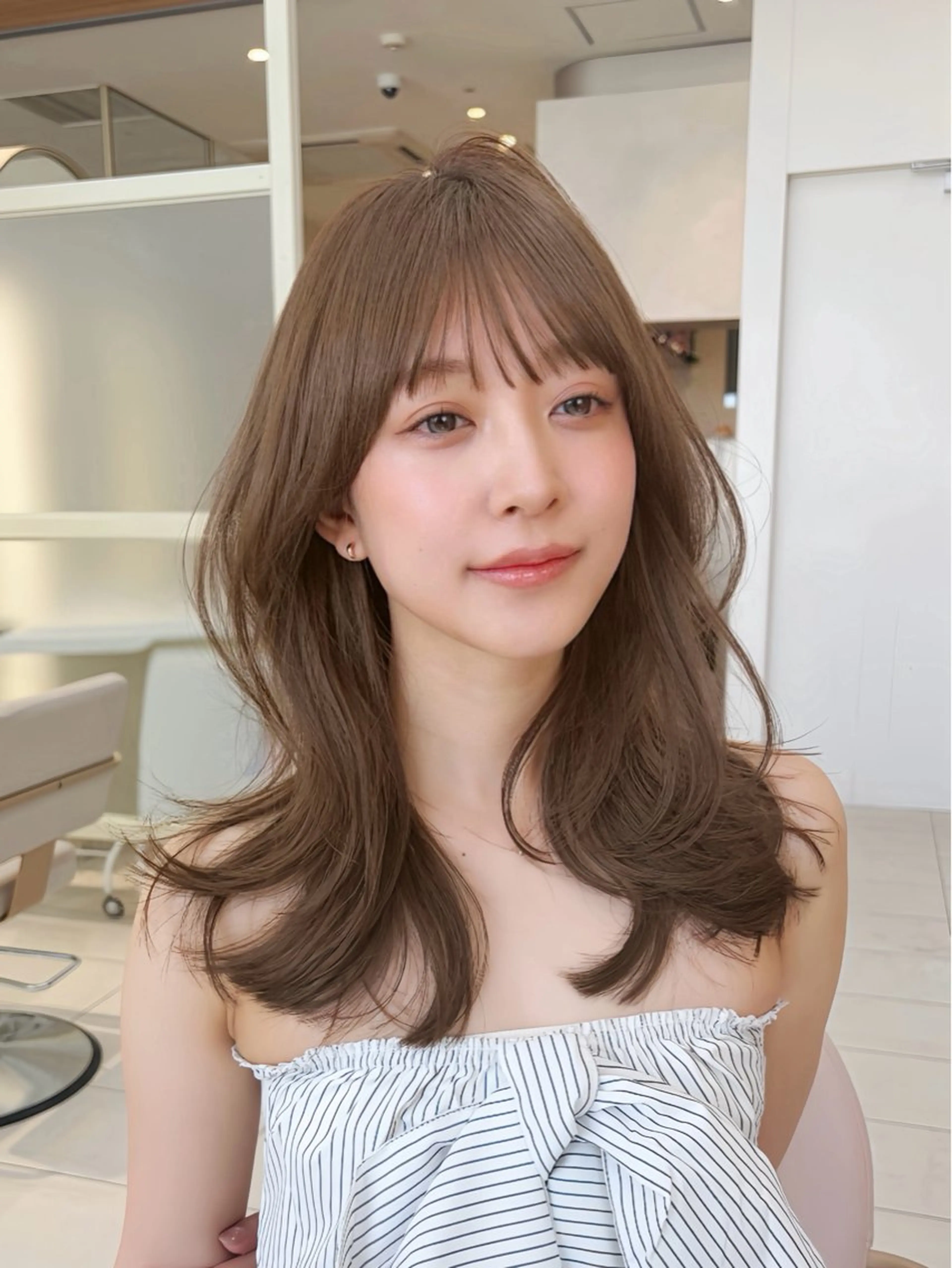 セミロング カット ヘアセット oto🤍×美髪× ゆるふわレイヤーのヘアスタイル