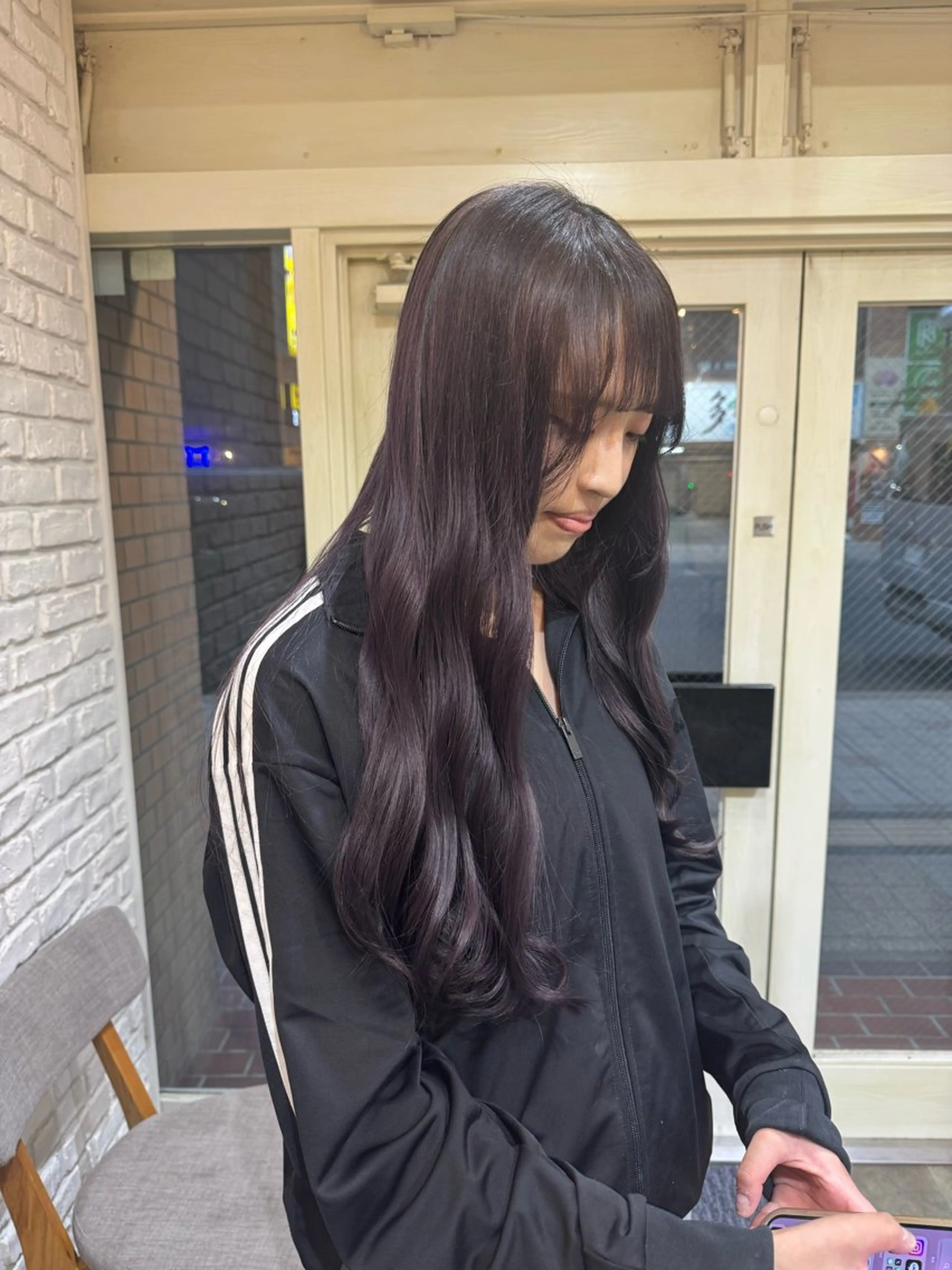 ロング カラー ヘアカラー トリートメント 阿部  ことみ /メンズカットモデルのヘアスタイル