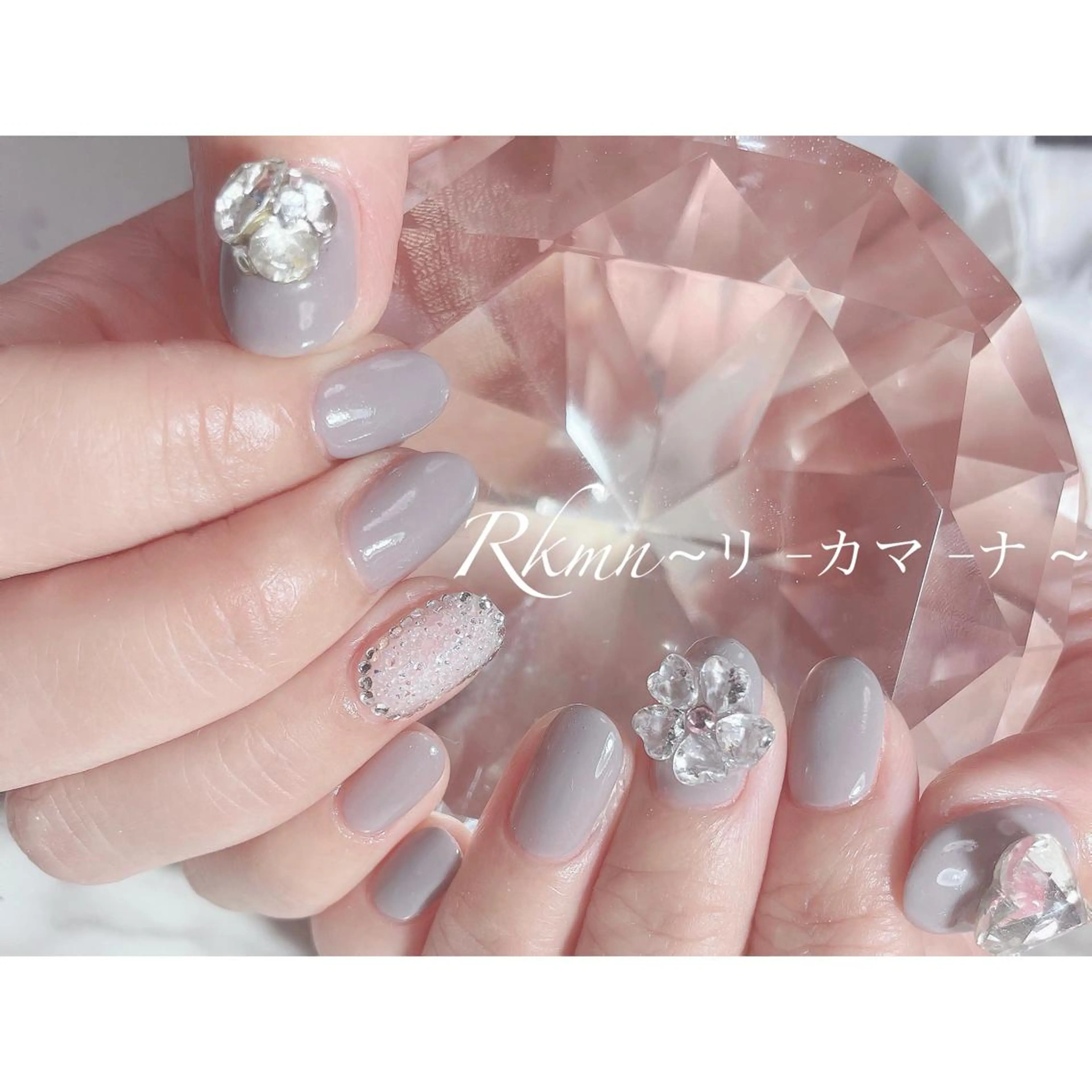 ネイル アートネイル フラワーネイル フレンチネイル ジェルネイル グラデーション ハンドネイル フットネイル ハンドケア Rkmn ~リ-カマ-ナ~のネイルデザイン