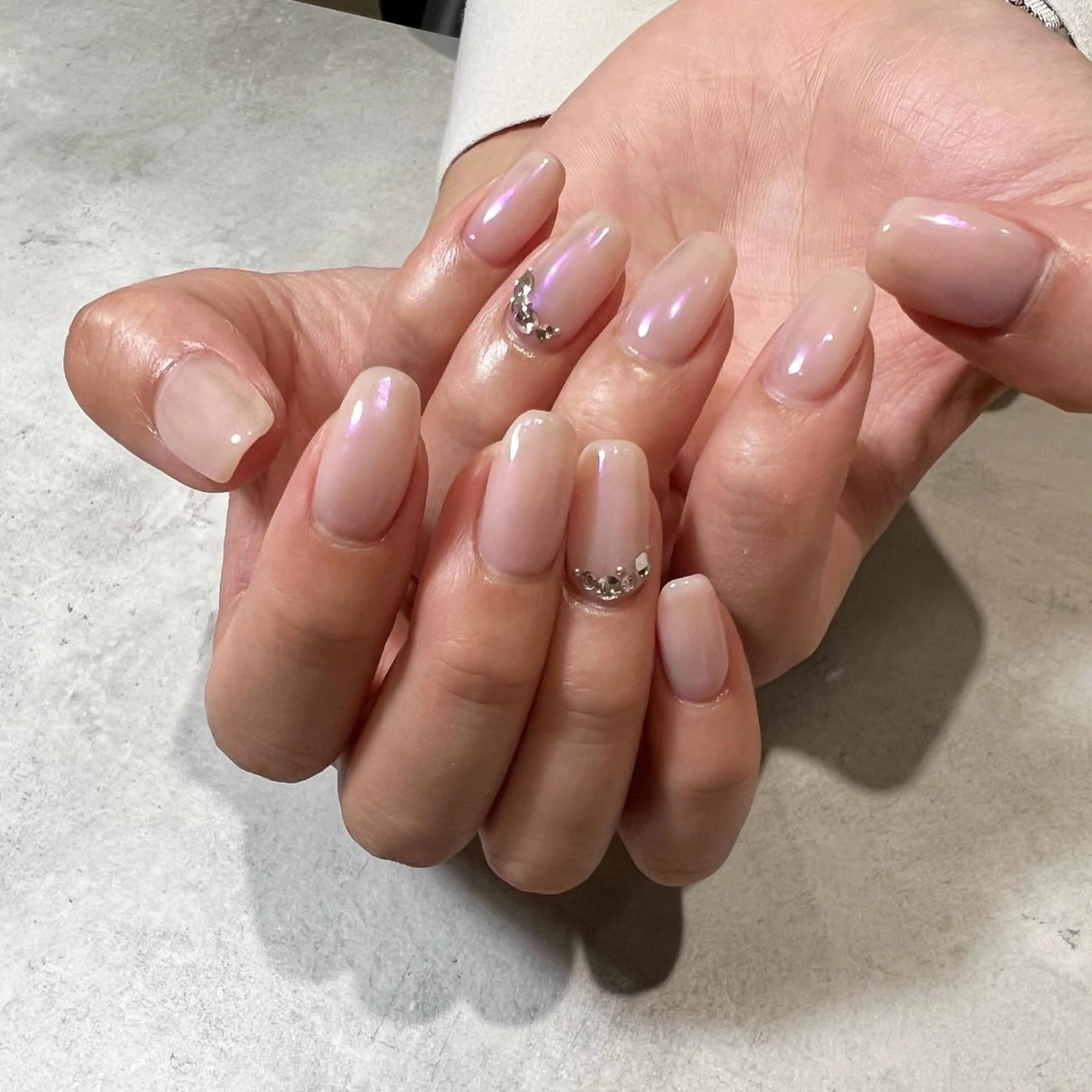 ネイル ストーンネイル A/gan nail salonのネイルデザイン