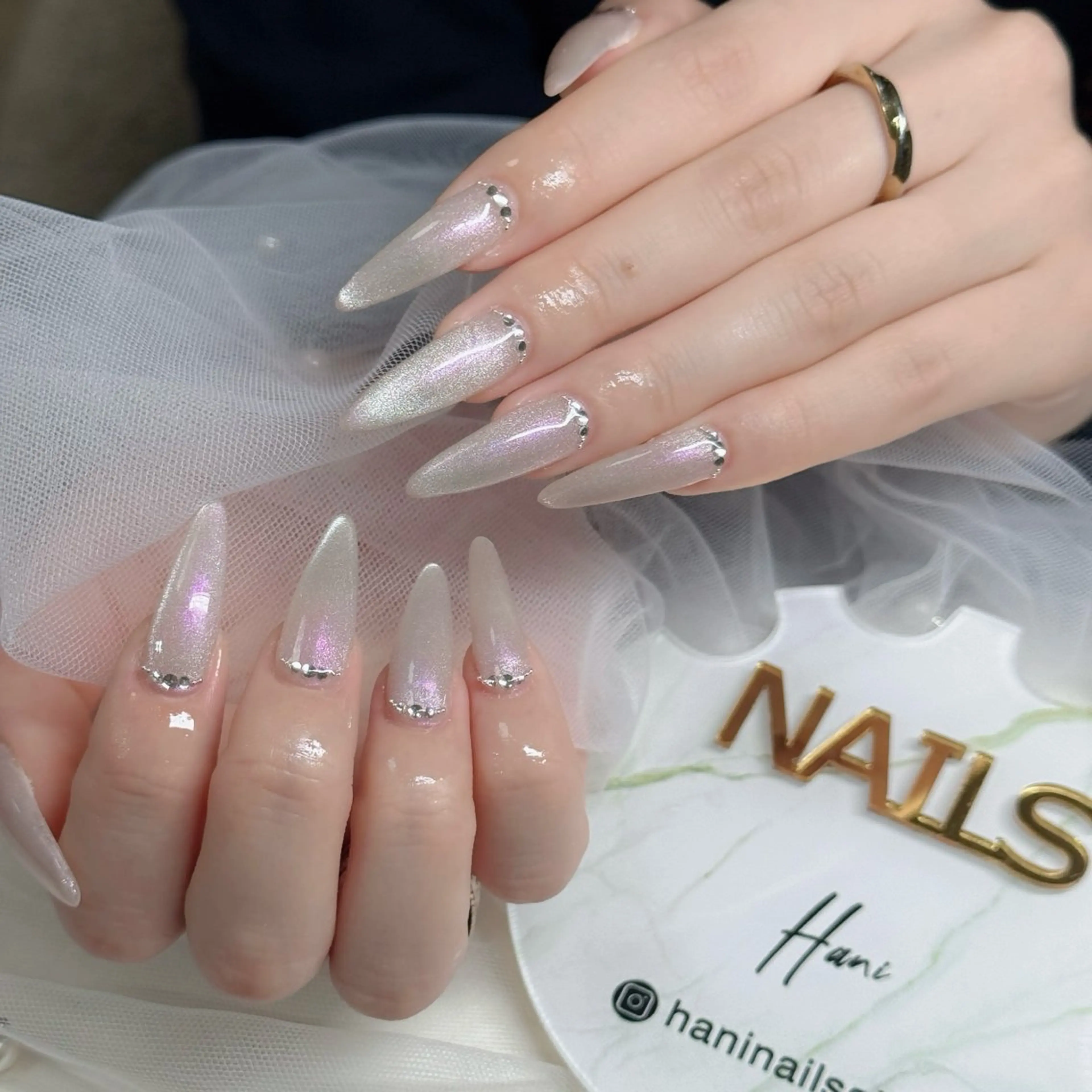 ネイル フットネイル フレンチネイル グラデーション 韓国ネイル ロングネイル ハンドネイル Hani Nail Salonのネイルデザイン