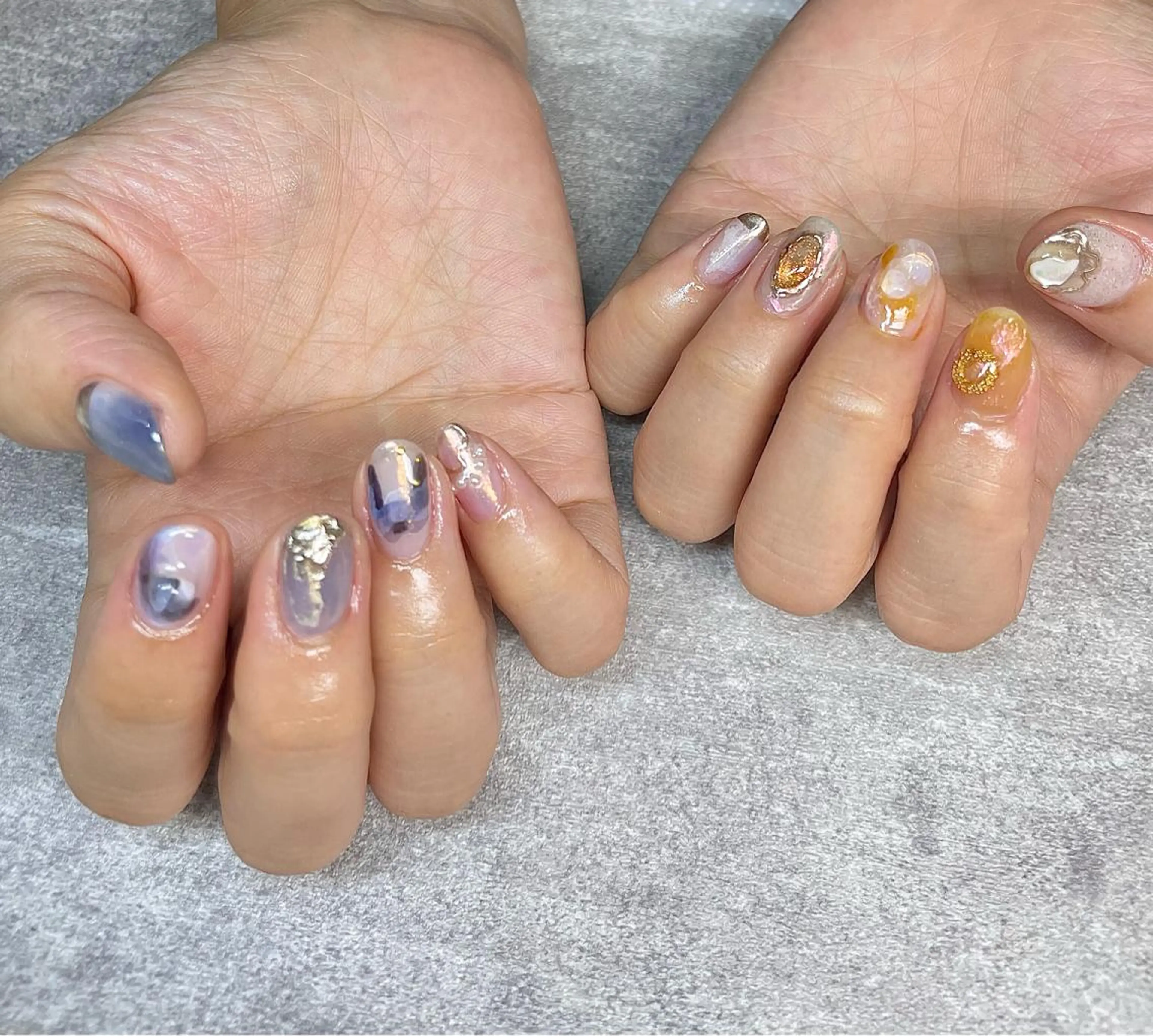 ネイル アートネイル ニュアンスネイル ハンドネイル フットネイル with hues所属・with hues AYAのネイルデザイン