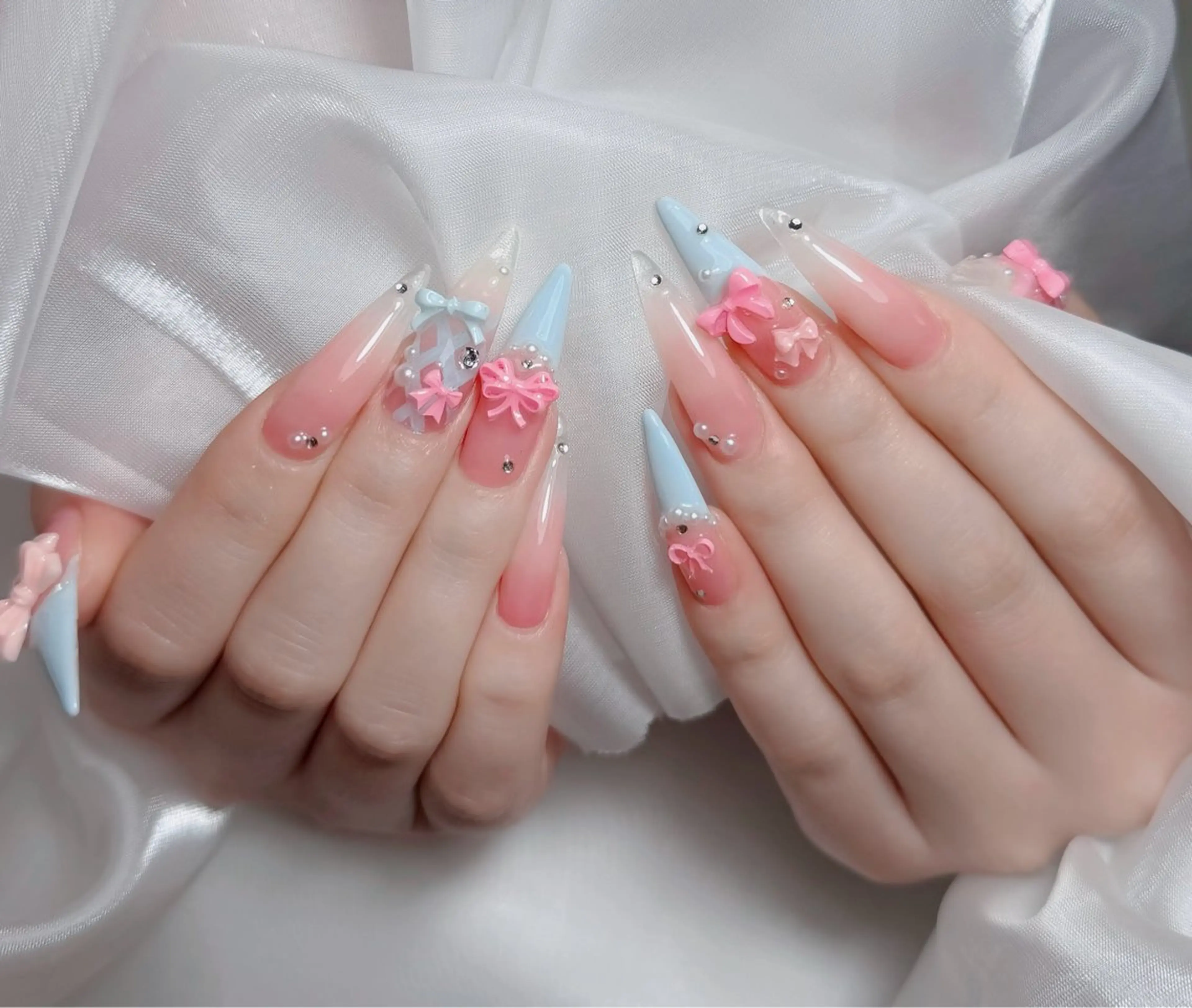 ネイル アートネイル フレンチネイル ジェルネイル 韓国ネイル マグネットネイル ハンドネイル Lenie Nail Okuboのネイルデザイン