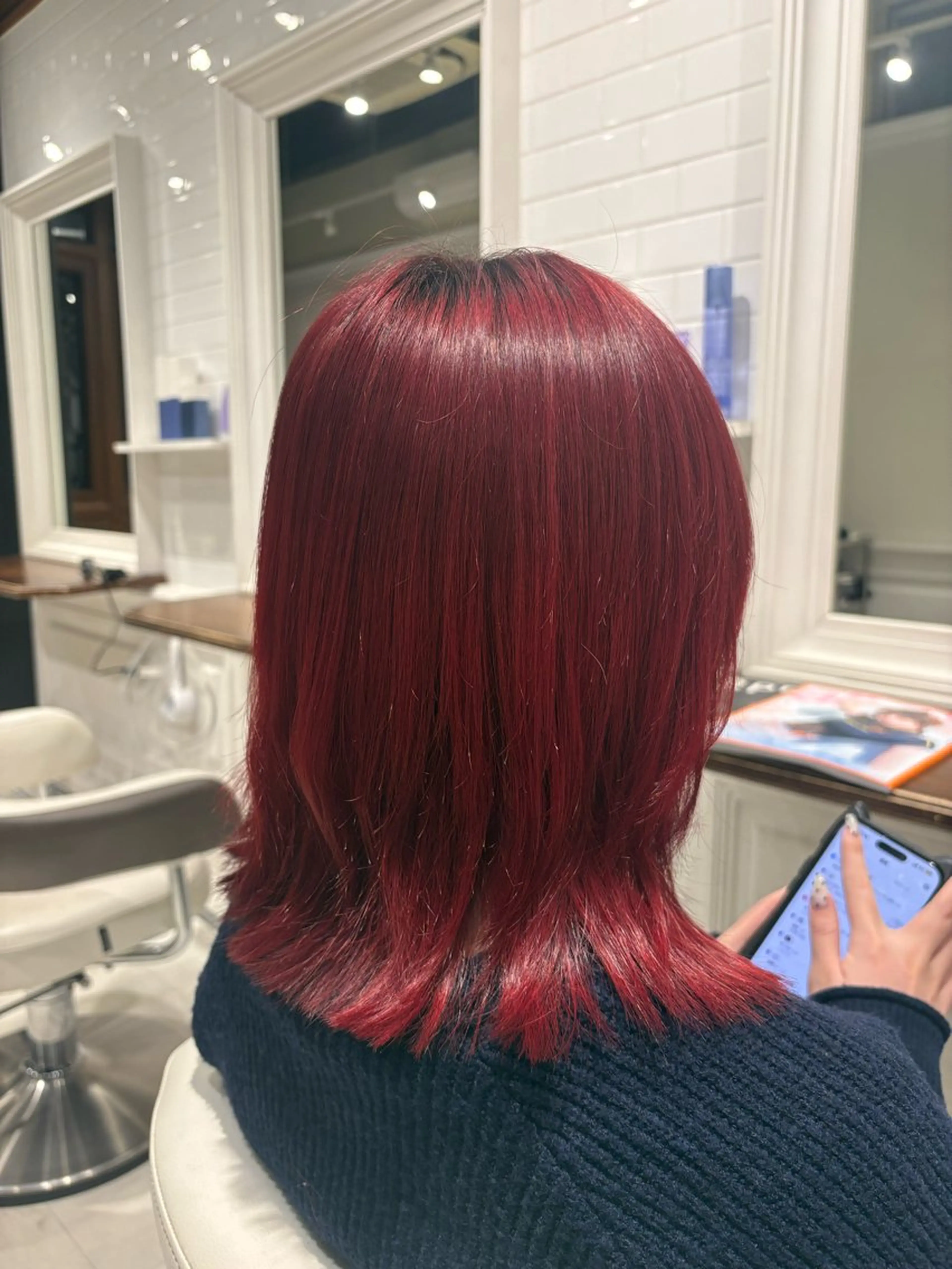 カラー ブリーチ カット ヘアカラー ハラユウタ 千歳船橋駅のヘアスタイル