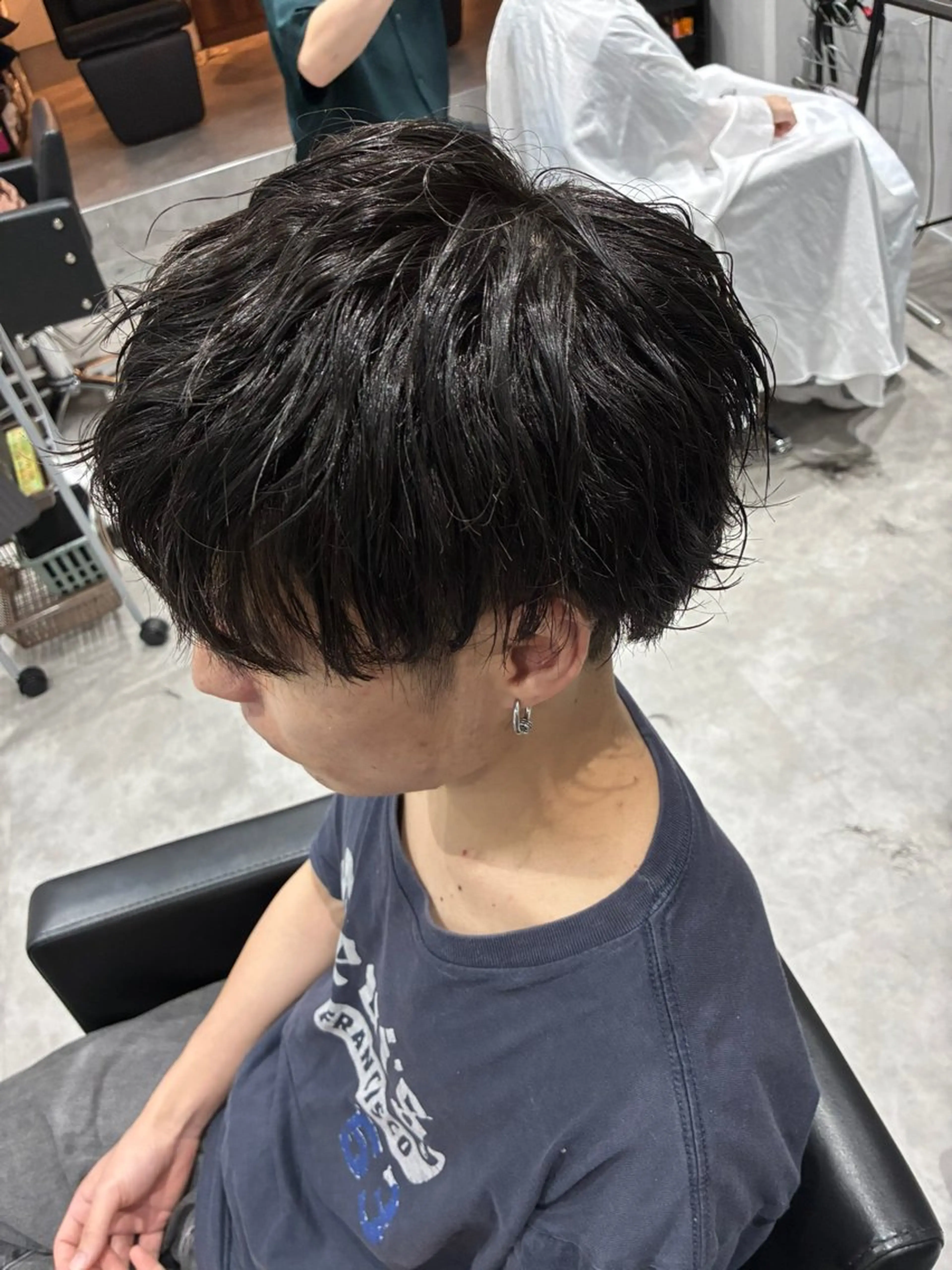 ショート カット パーマ 渡辺 竜太のヘアスタイル