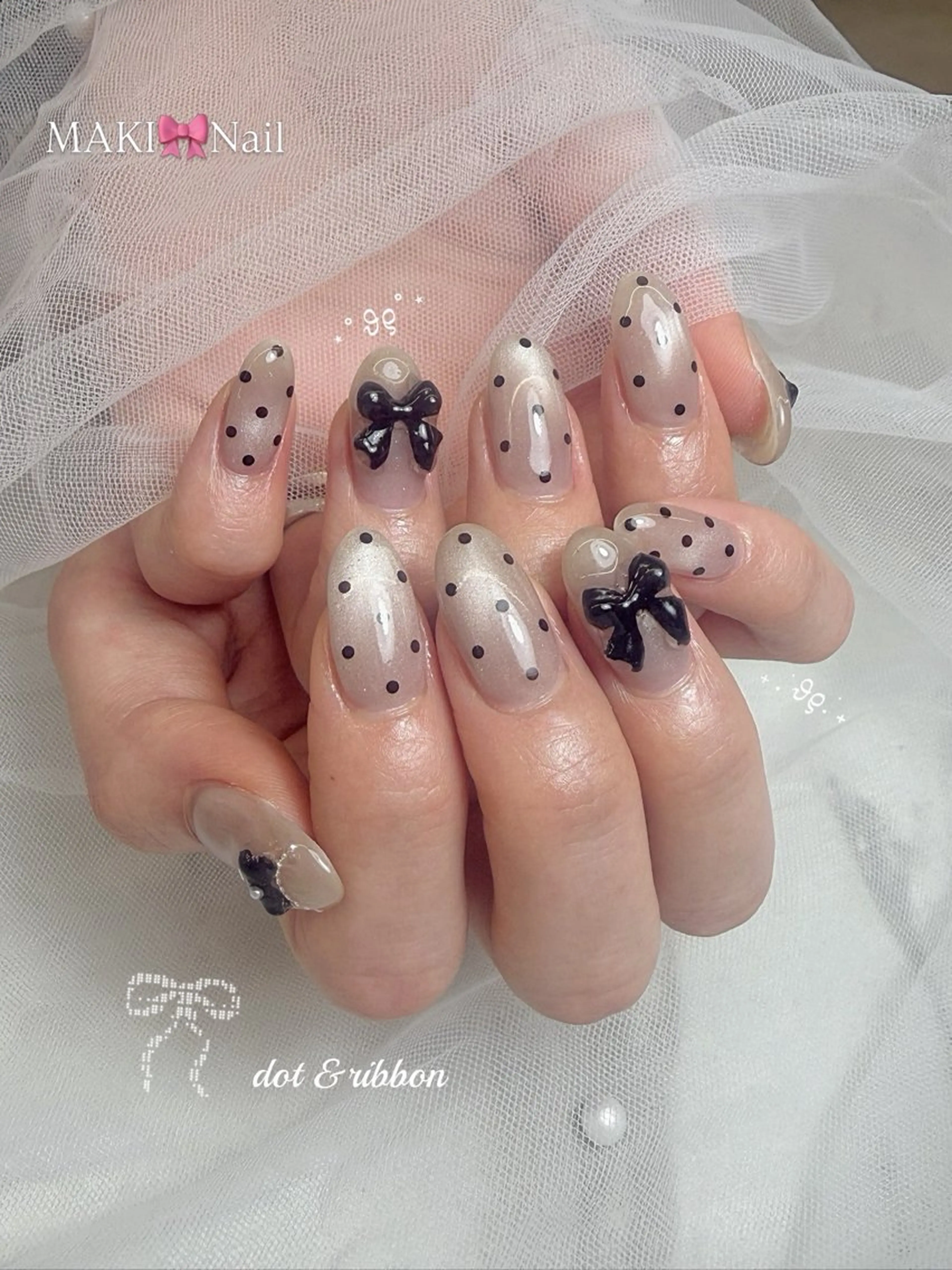 ネイル ハンドネイル MAKI🎀ガーリー 堺筋本町/心斎橋のネイルデザイン