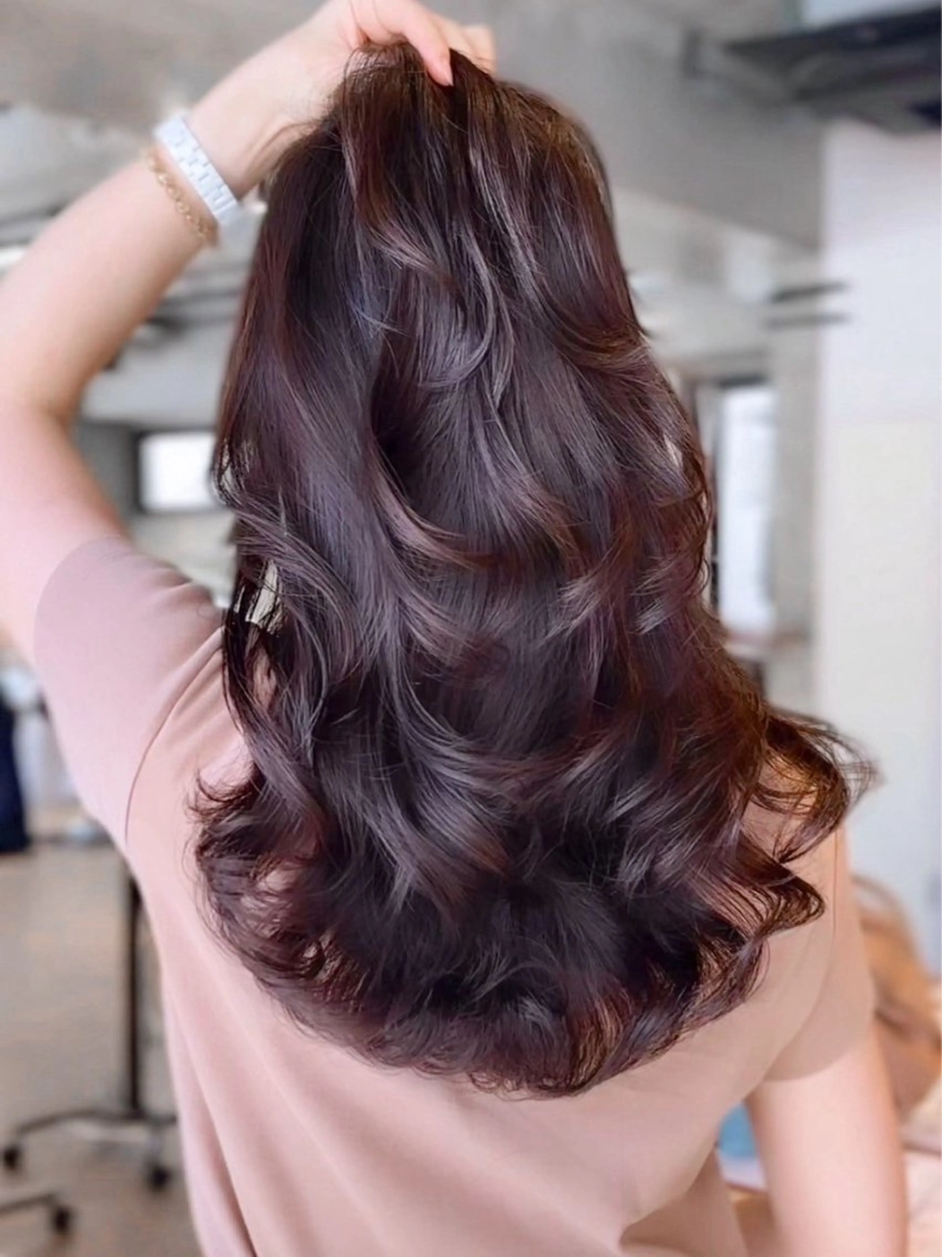 ロング カラー ヘアアレンジ 垢抜け透明感カラー 指名No.1shunのヘアスタイル