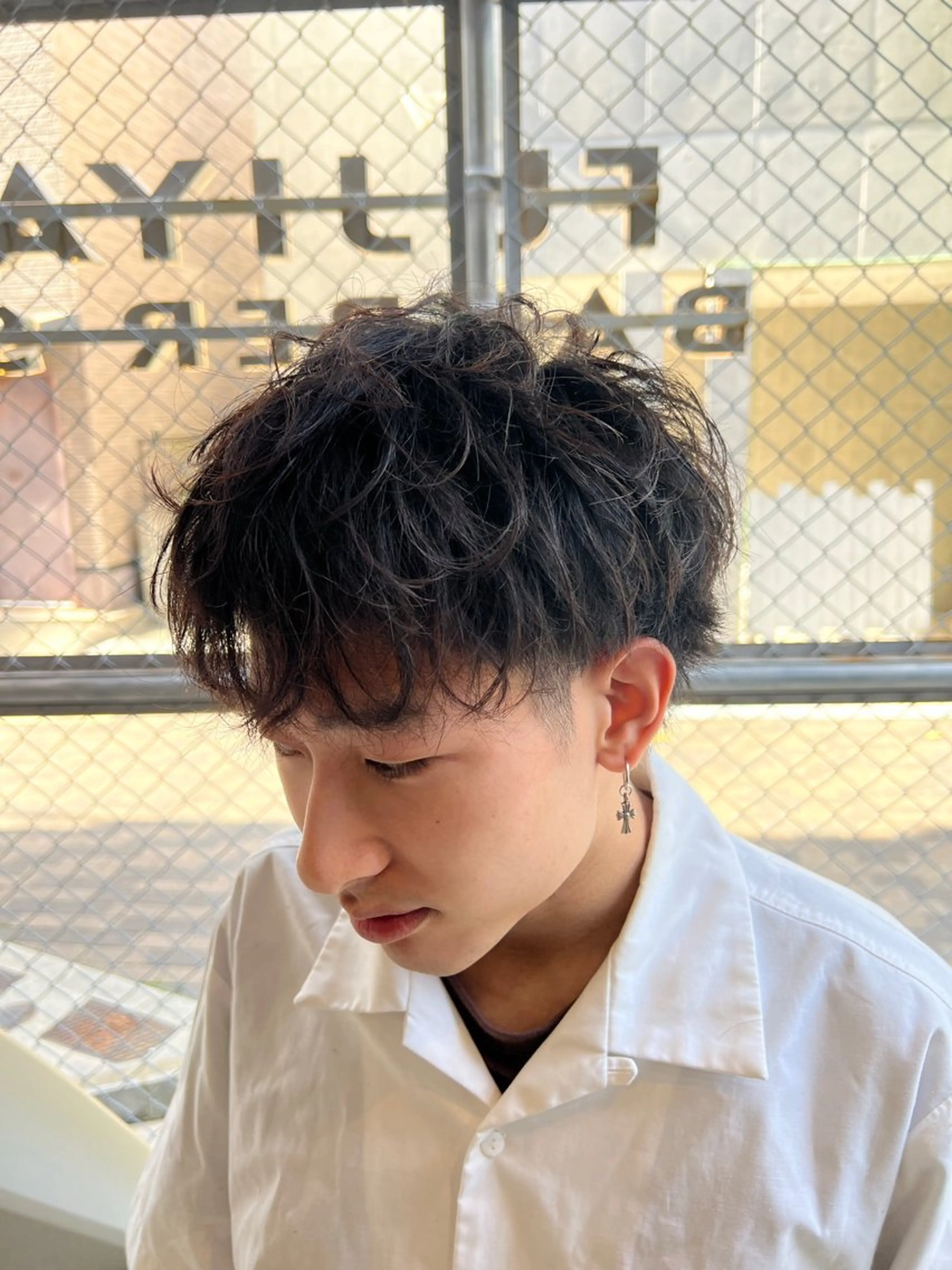 カラー パーマ メンズ 朝陽 ／メンズヘア特化のヘアスタイル