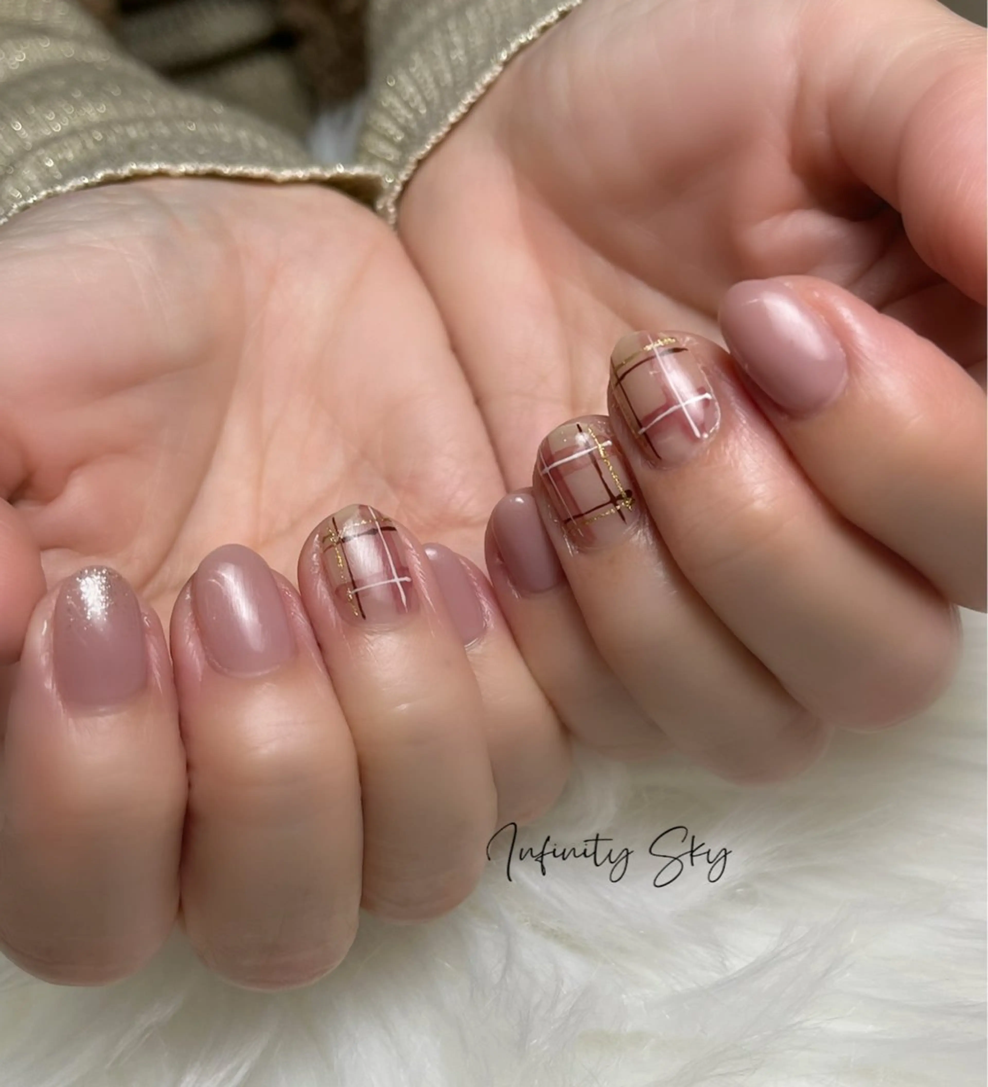 ネイル シンプルネイル infinity skyのネイルデザイン
