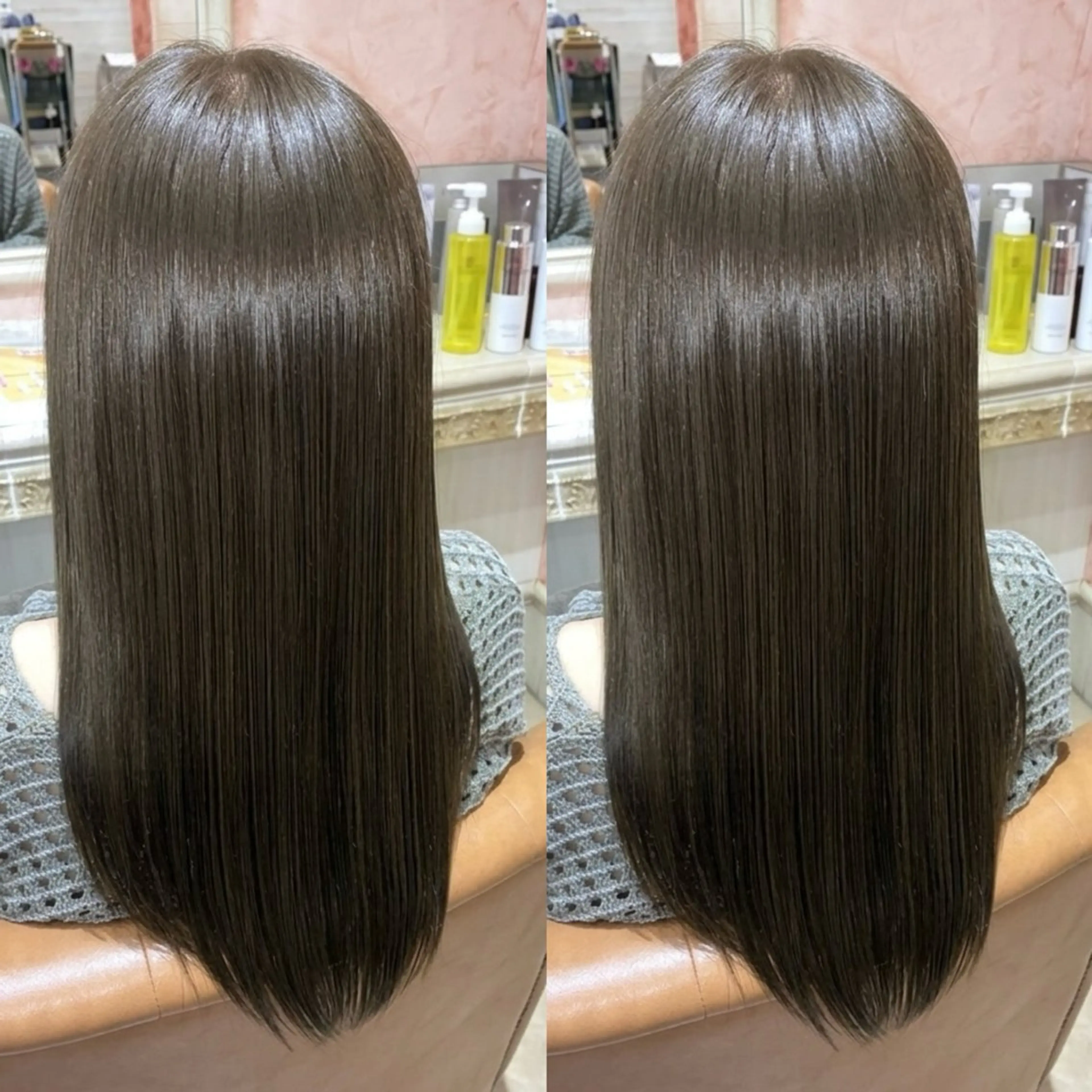 ロング ヘアカラー おおやま たくみのヘアスタイル