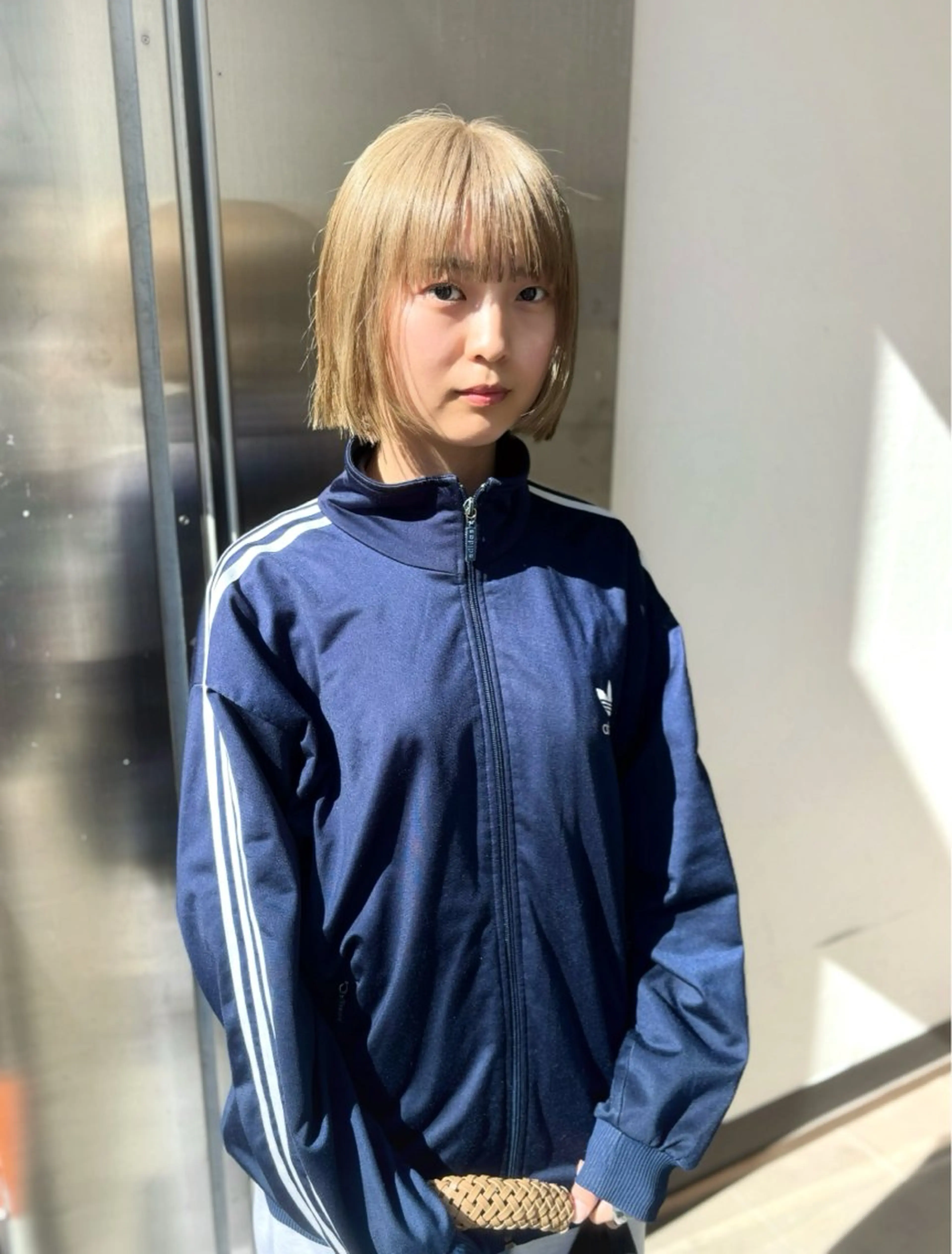 ショート カラー ベージュカラー ボブ 顔周りカット デザインパーマ 藤田和樹のヘアスタイル