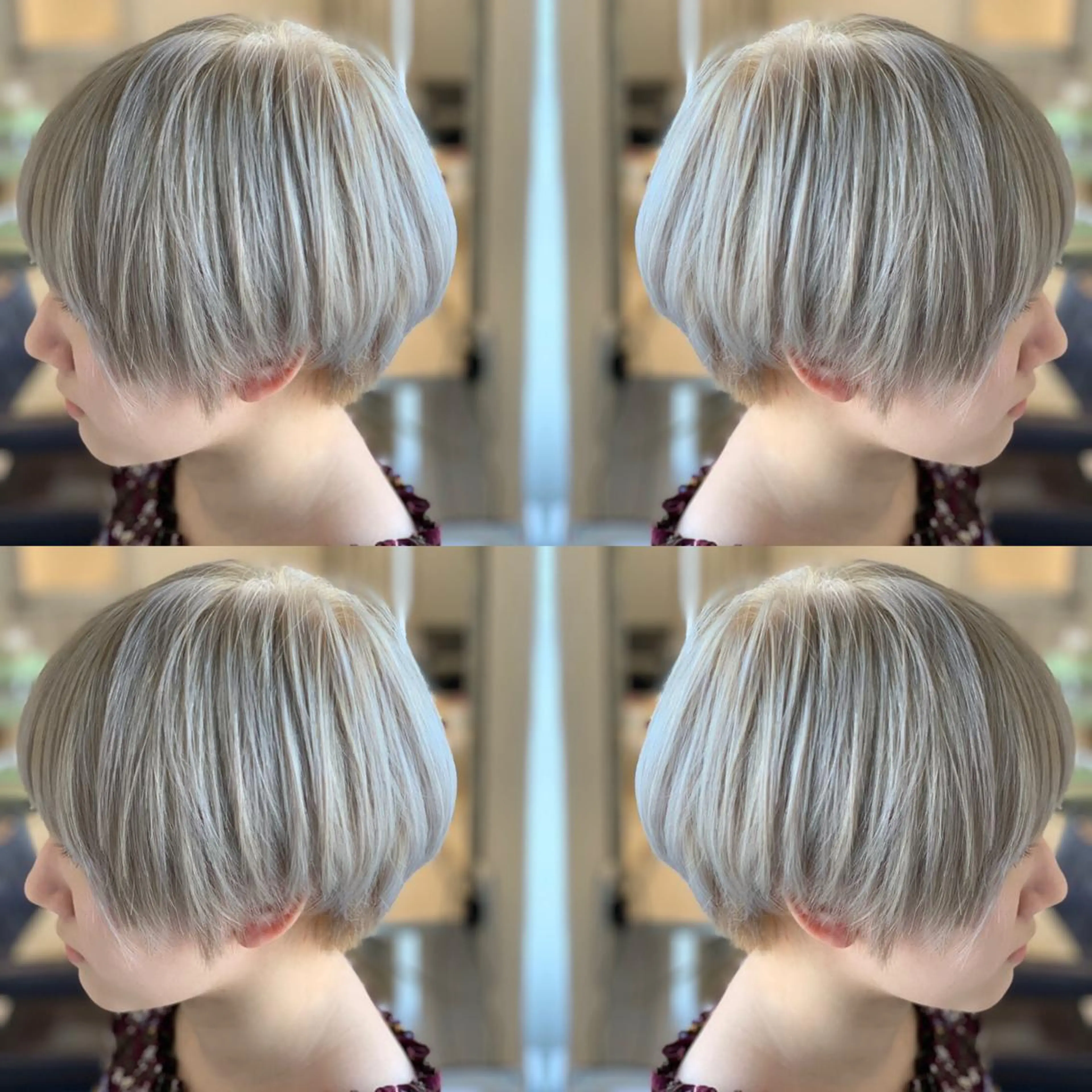 ショート カラー ヘアカラー トリートメント LUXBE LUCEのヘアスタイル