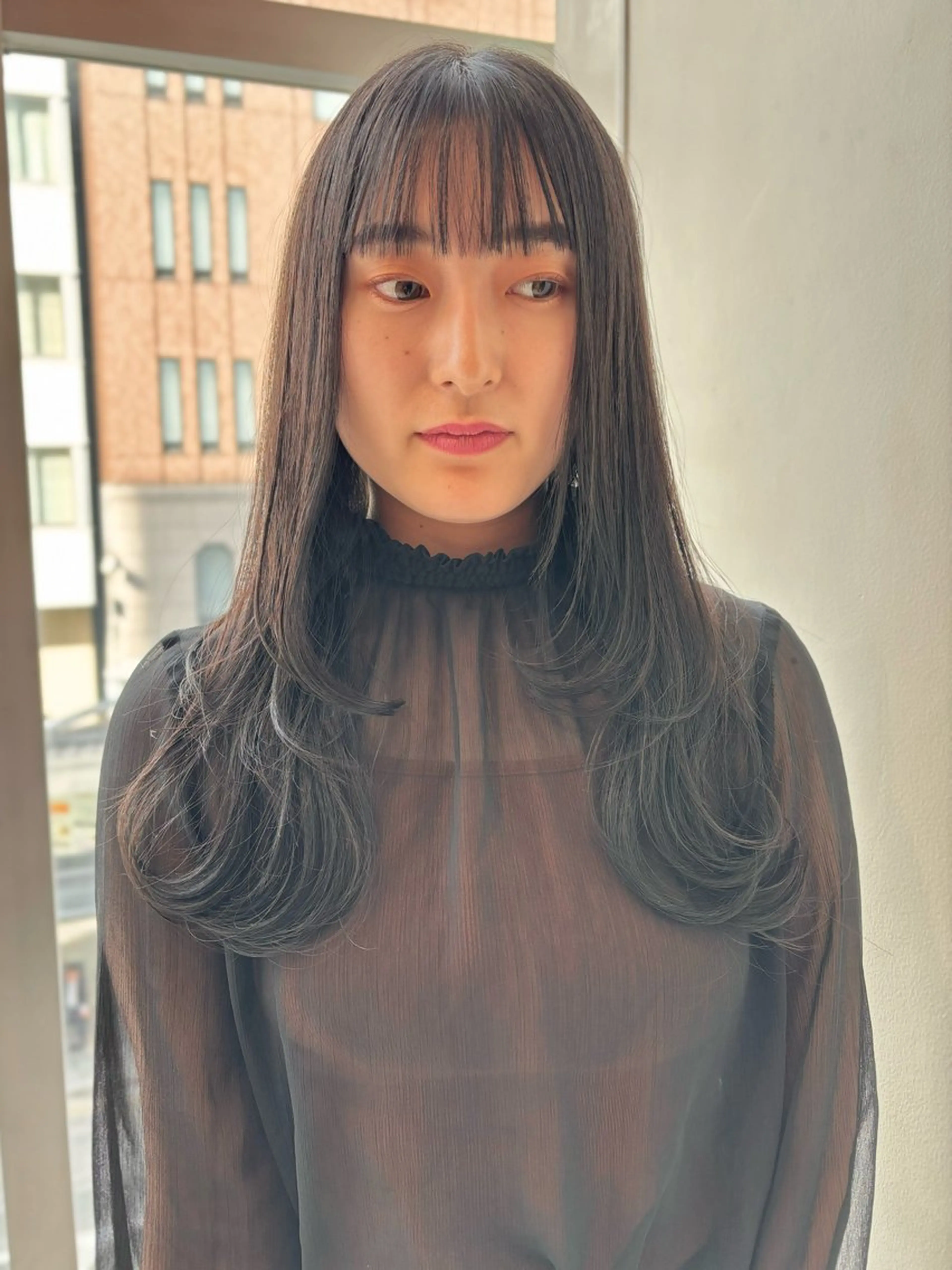 ロング ハッシュカット/四条 烏丸/寺本弘樹のヘアスタイル