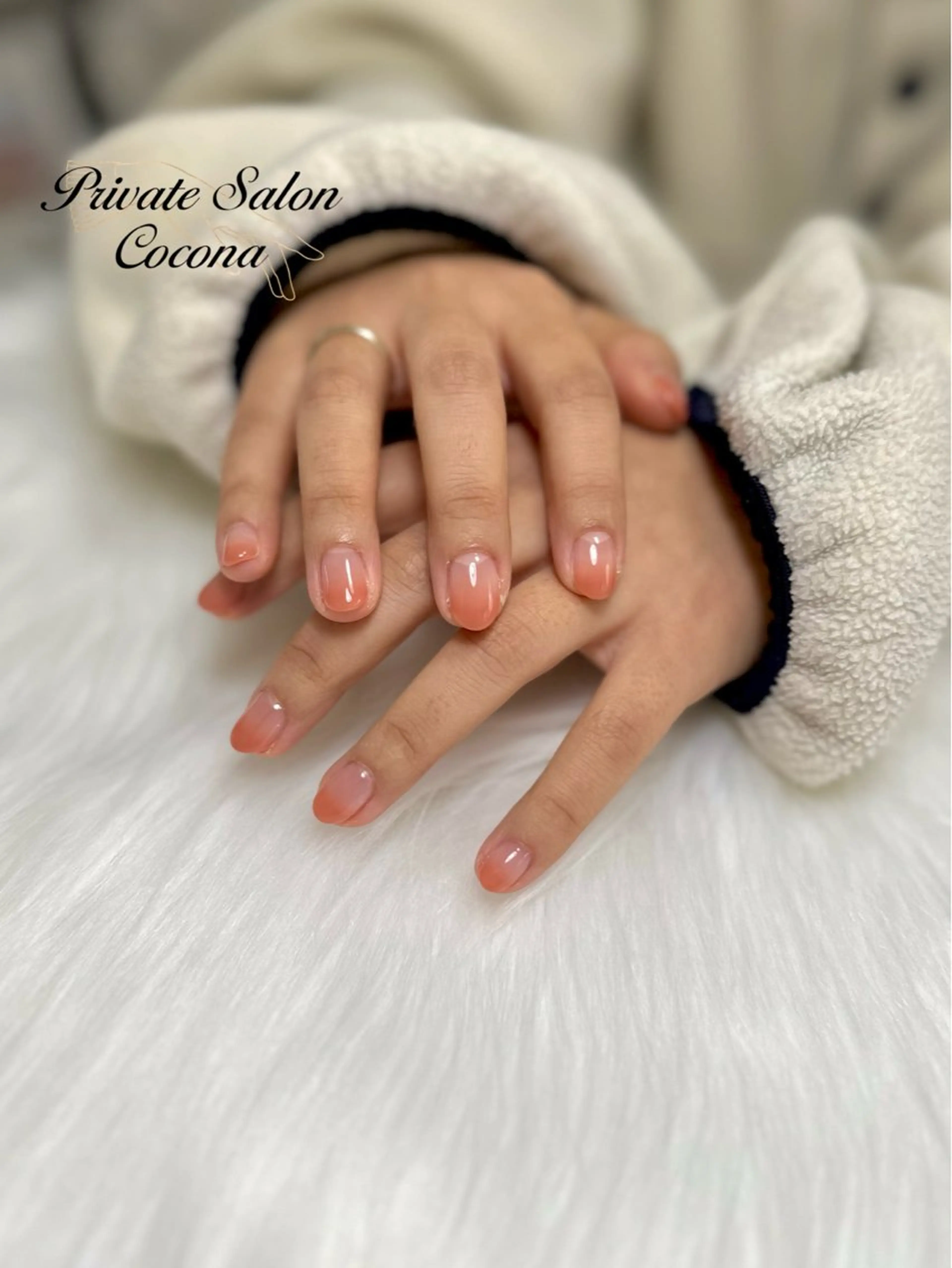 ネイル グラデーション ハンドネイル プライベートサロン nailcoconaのネイルデザイン