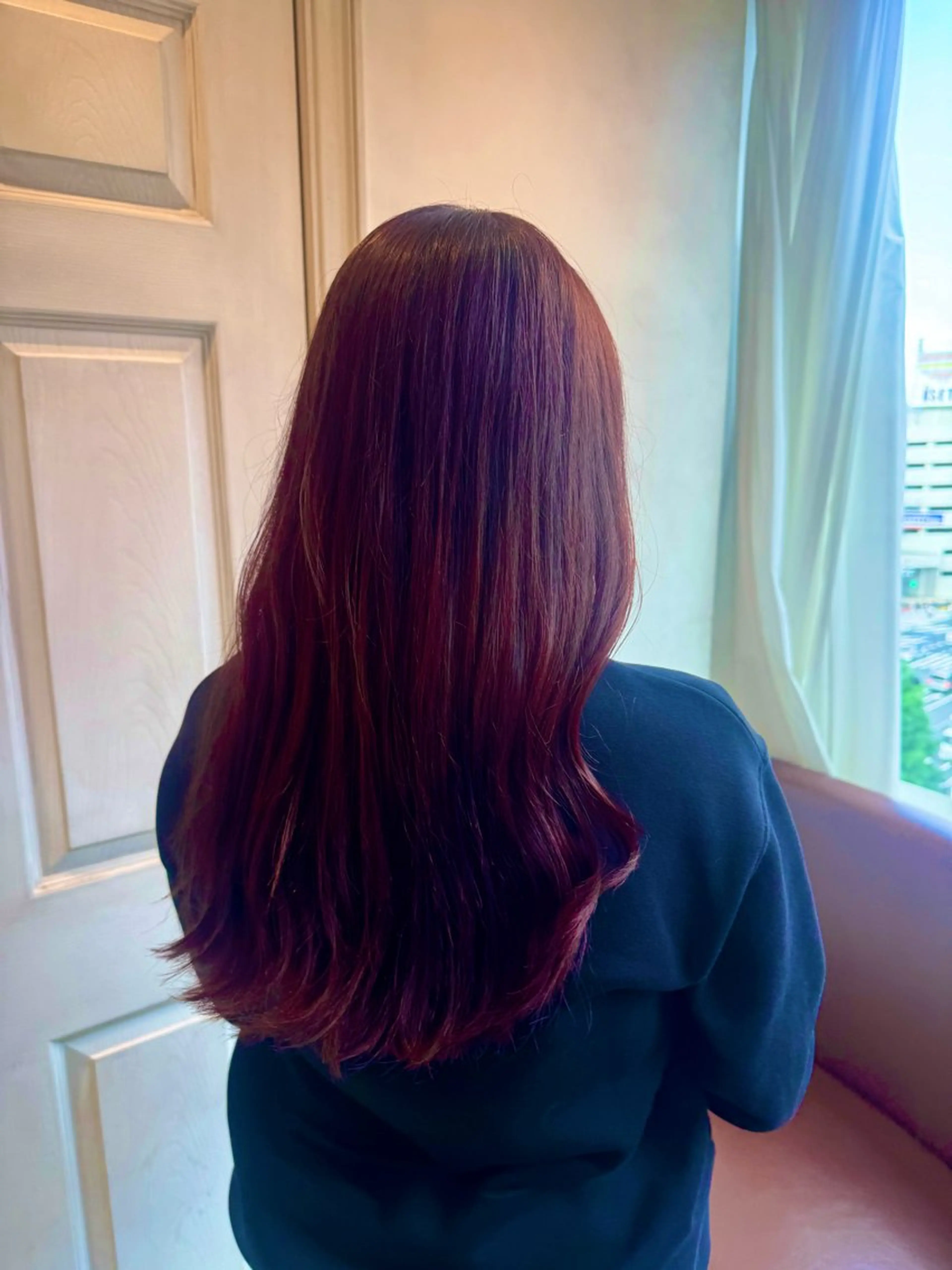 ロング カラー カット ヘアカラー 透明感カラー💜 モテ髪 空陽💙のヘアスタイル