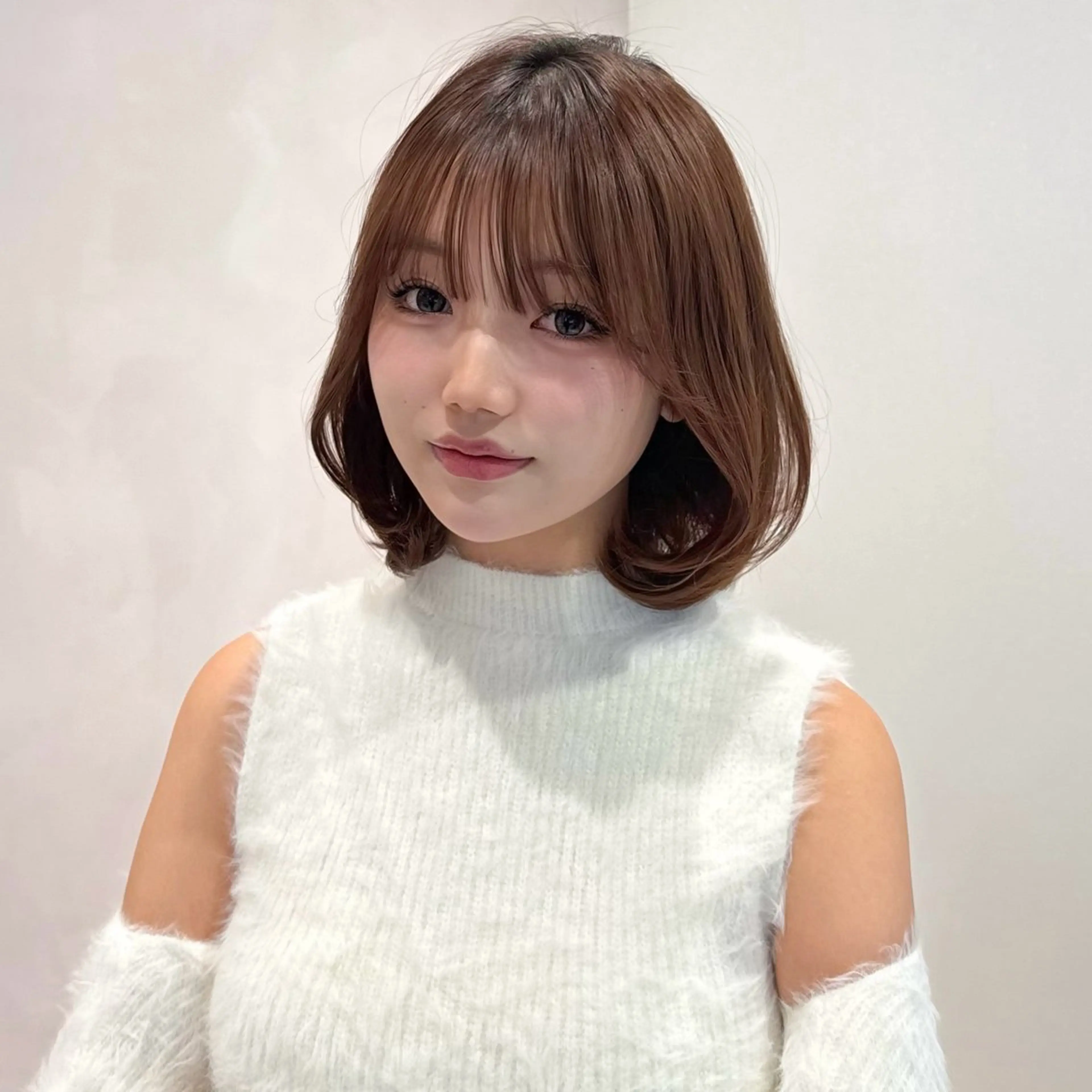 ミディアム 🇰🇷韓国ボブ/ 縮毛矯正🇰🇷愛誠のヘアスタイル