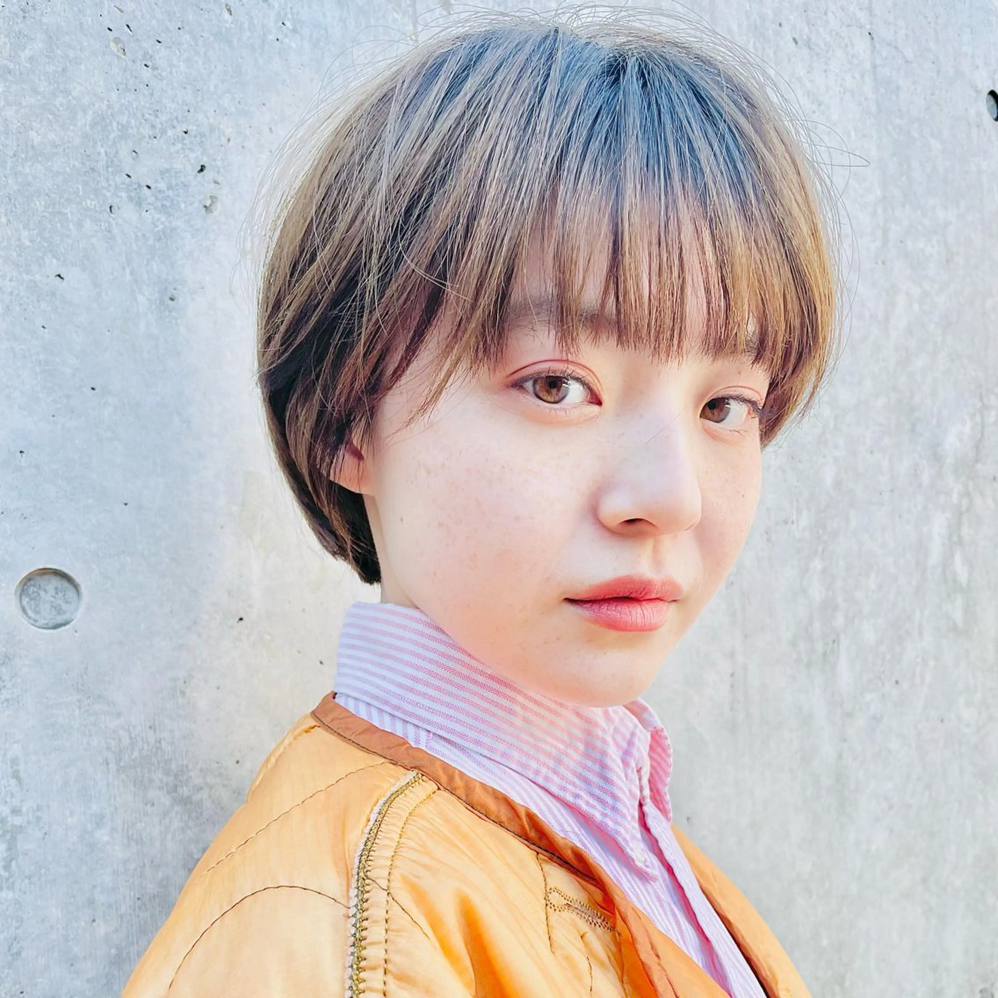 ショート ショートボブ ハンサムショート ボブ くびれヘア ハイライト カット ヘアカラー トリートメント ショートボブ髪質改善 縮毛矯正のプロ山道潤のヘアスタイル