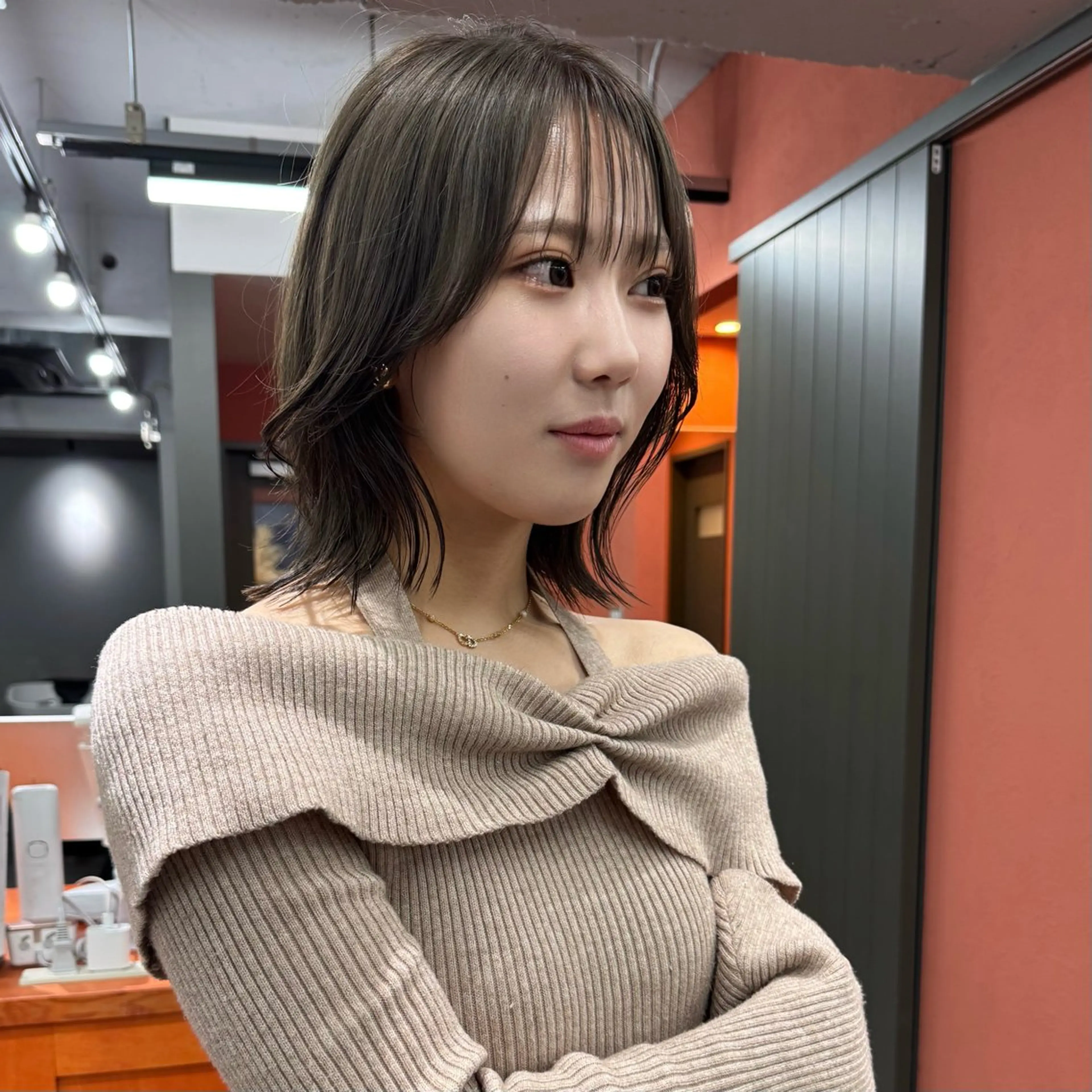 ミディアム カット ヘアカラー ボブ/ブリーチなし カラー/タイヨウのヘアスタイル